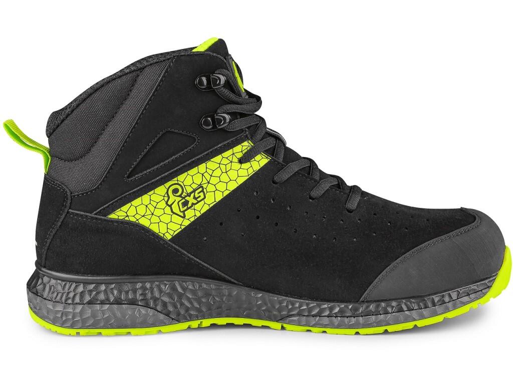 Ankle footwear CXS FIBELINE MALIFERA S3S: Durable, comfortable, and designed for tough conditions. These ESD ankle boots with reflective elements feature a brushed, waterrepellent…