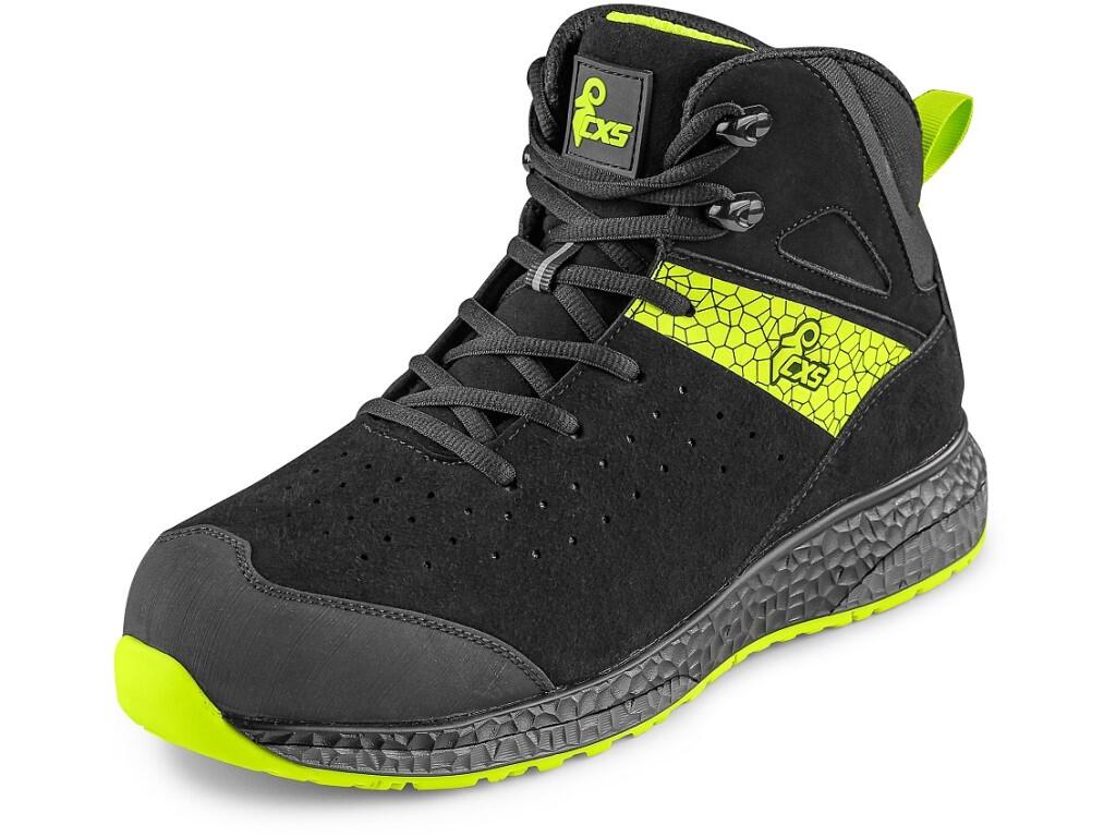 Ankle footwear CXS FIBELINE MALIFERA O2: Durable, comfortable, and designed for tough conditions. These ESD ankle boots with reflective elements feature a brushed, water-repellent…