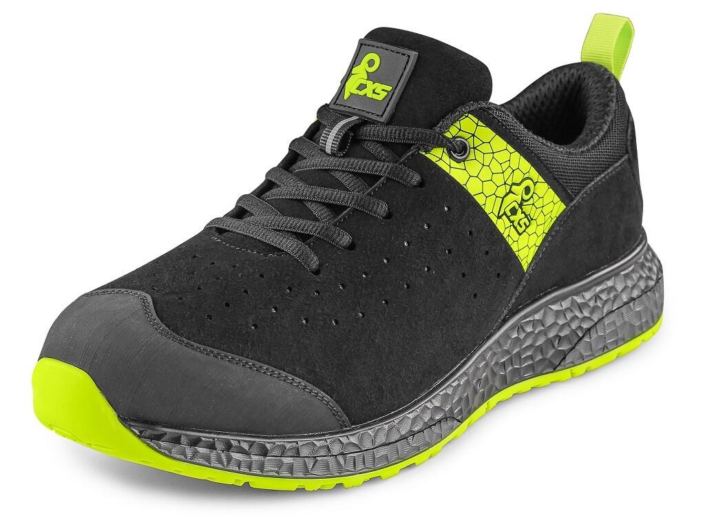 Low footwear CXS FIBELINE DORSATA S3S: Durable, comfortable, and designed for tough conditions. This low-cut ESD shoe with reflective elements features a brushed, waterrepellent m…