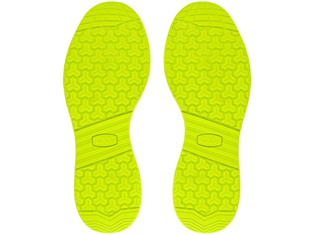 Low footwear CXS FIBELINE DORSATA O2: Durable, comfortable, and designed for tough conditions. This low-cut ESD shoe with reflective elements features a brushed, water-repellent m…