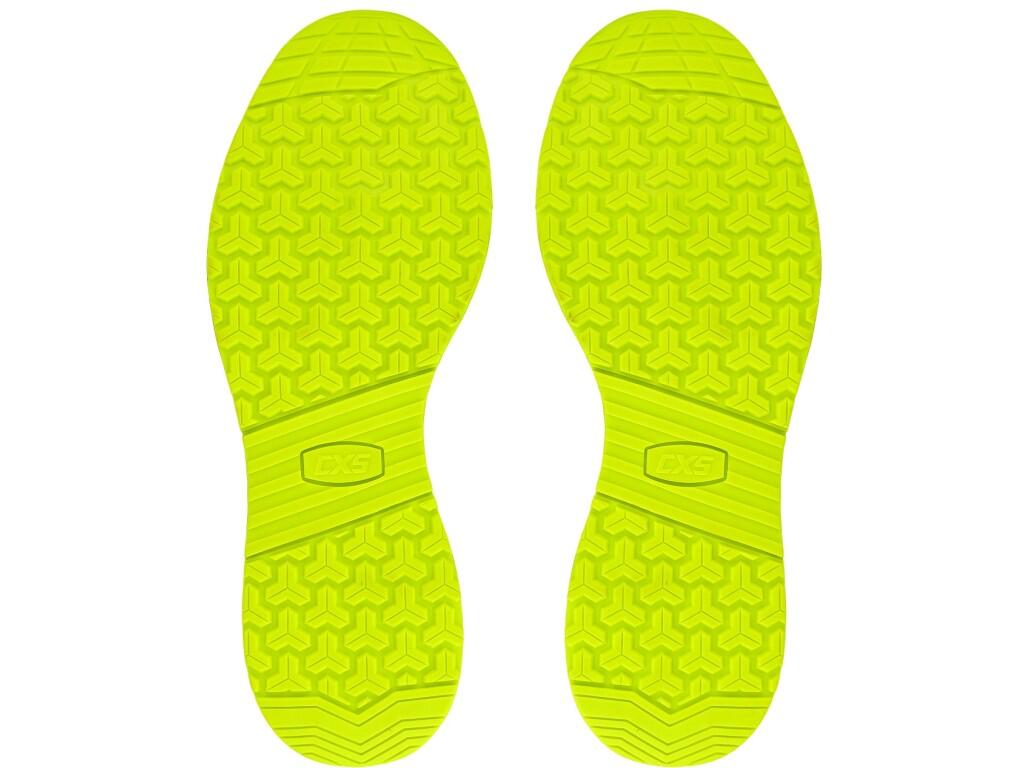 Low footwear CXS FIBELINE CERANA S3S: Durable, comfortable, and designed for tough conditions. This low-cut ESD shoe with reflective elements features a brushed, waterrepellent mi…