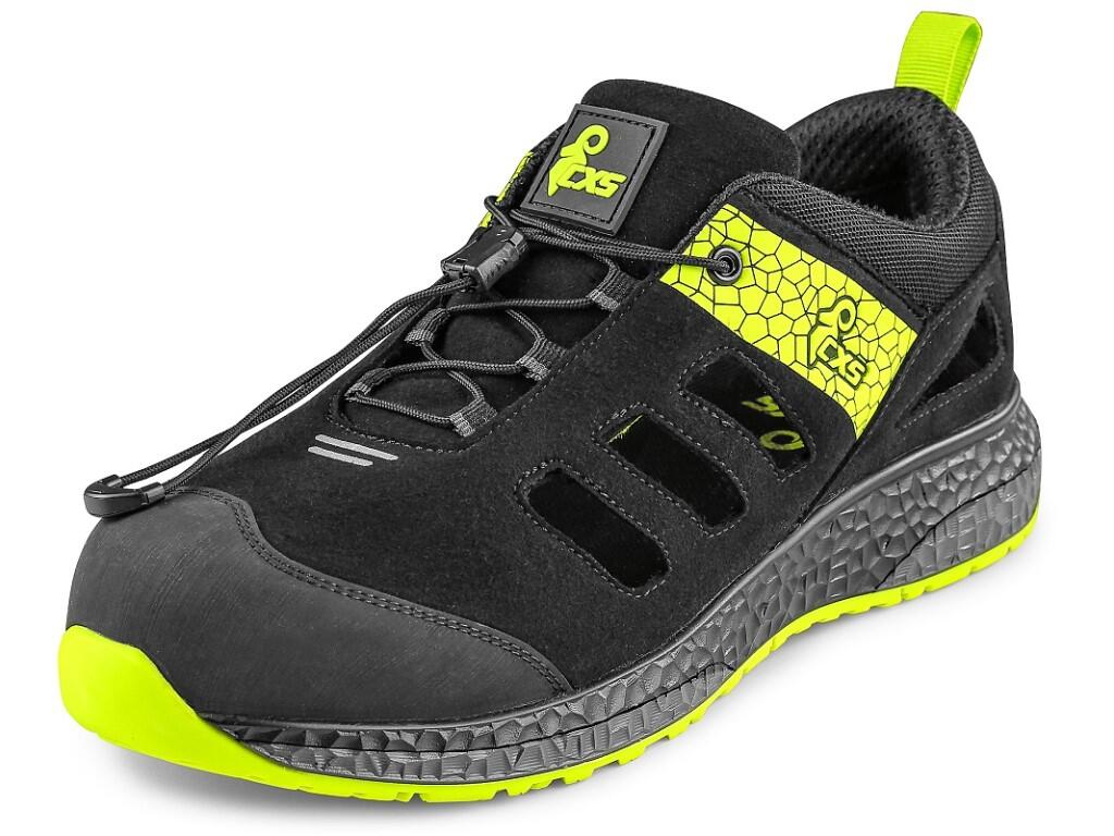 Low footwear CXS FIBELINE FLOREA S1PS: Durable, comfortable, and designed for tough conditions. This perforated low-cut ESD shoe with reflective elements and a quick-lacing system…