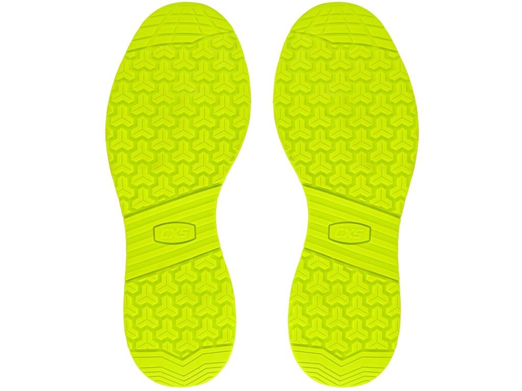 Low footwear CXS FIBELINE FLOREA S1PS: Durable, comfortable, and designed for tough conditions. This perforated low-cut ESD shoe with reflective elements and a quick-lacing system…