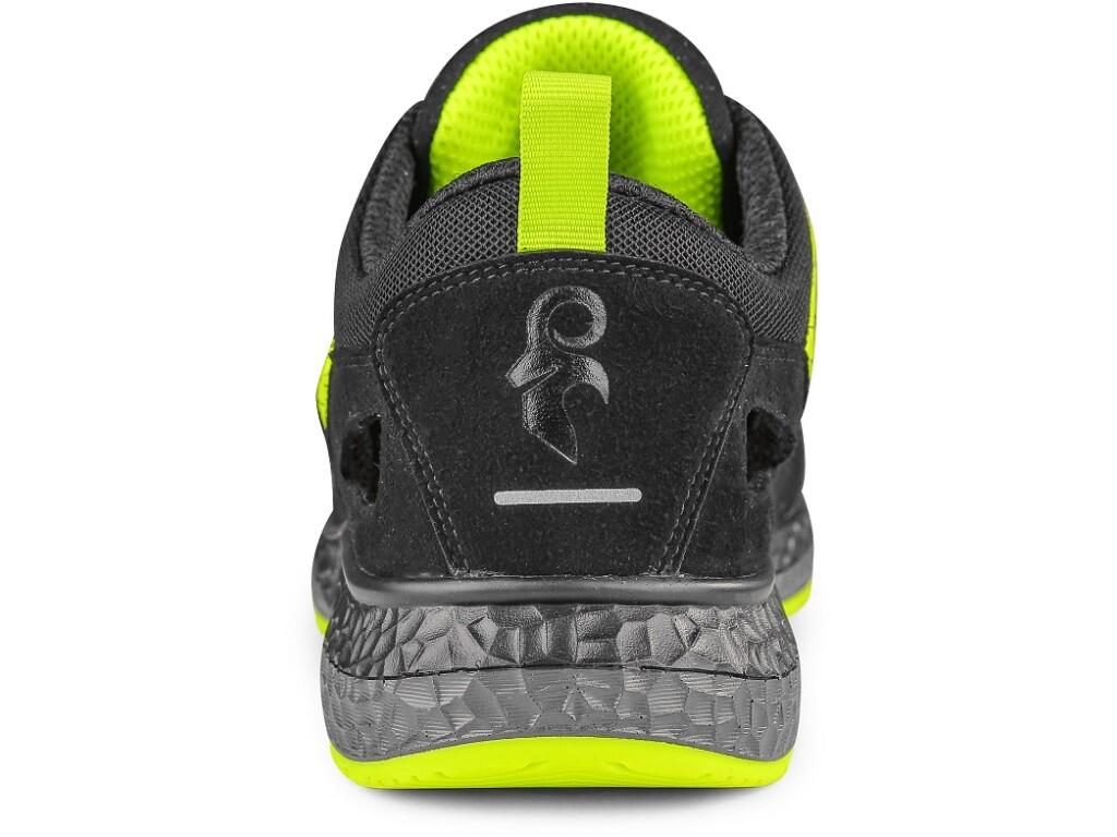 Low footwear CXS FIBELINE FLOREA S1PS: Durable, comfortable, and designed for tough conditions. This perforated low-cut ESD shoe with reflective elements and a quick-lacing system…