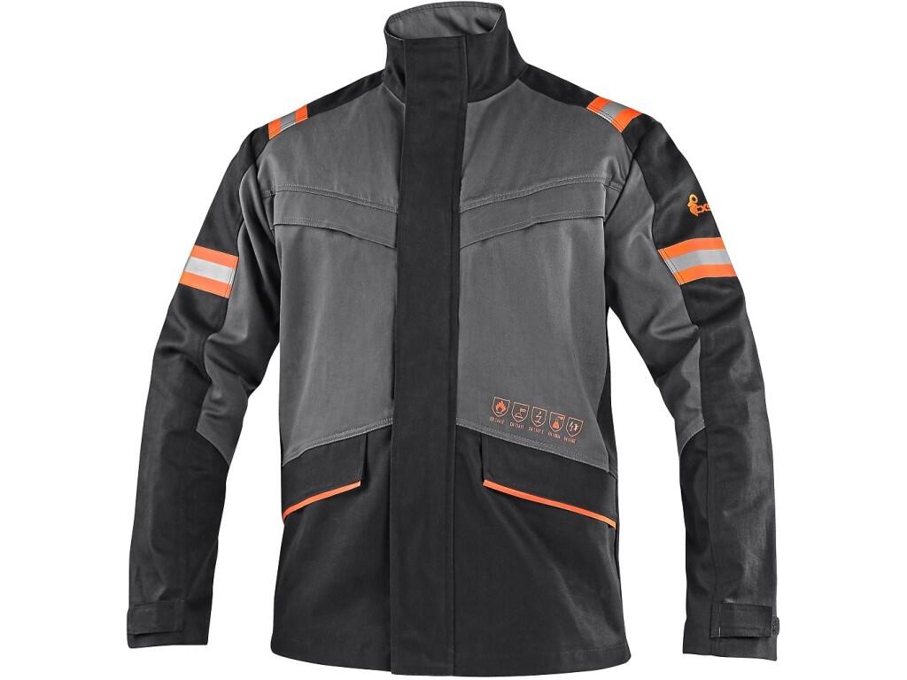 Jacket CXS WorkTech-Multi: Men’s protective jacket, antistatic with permanent flame-resistant treatment PROBAN and treatment resistant to liquid chemicals of type 6 and PB [6]. Al…
