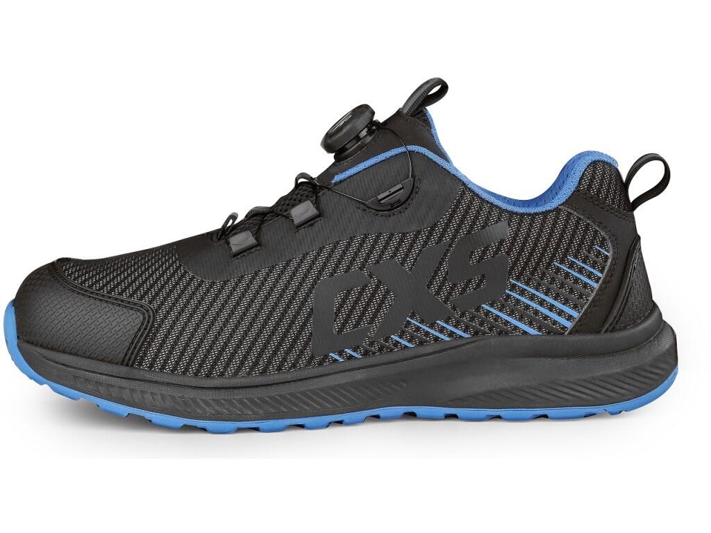 Low footwear CXS ISLAND NEVIS O1 ESD: ESD work shoe with a breathable upper and reflective accessories. A special tightening system allows for quick adjustment and release. Materi…