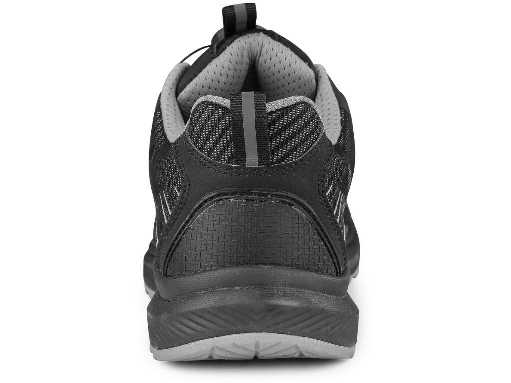 Low footwear CXS ISLAND SABA S1PS ESD: Safety ESD work shoe with a breathable upper, composite toe cap and textile antipenetrating insole, reflective accessories. A special tighte…