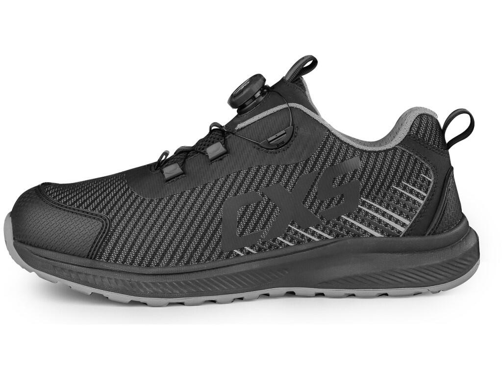 Low footwear CXS ISLAND SABA S1PS ESD: Safety ESD work shoe with a breathable upper, composite toe cap and textile antipenetrating insole, reflective accessories. A special tighte…