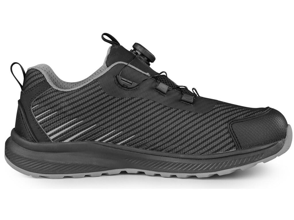 Low footwear CXS ISLAND SABA S1PS ESD: Safety ESD work shoe with a breathable upper, composite toe cap and textile antipenetrating insole, reflective accessories. A special tighte…