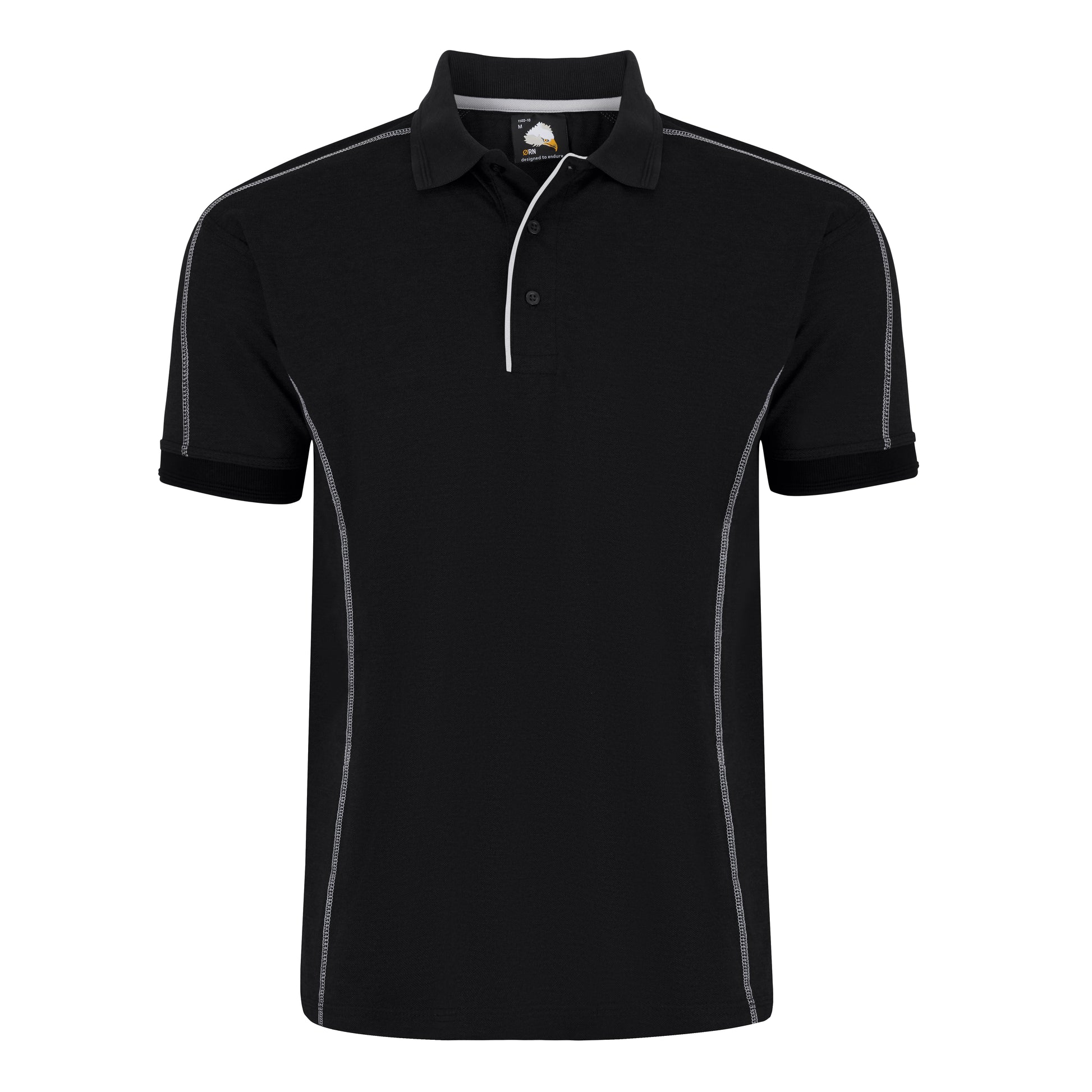 Crane Poloshirt Black Front