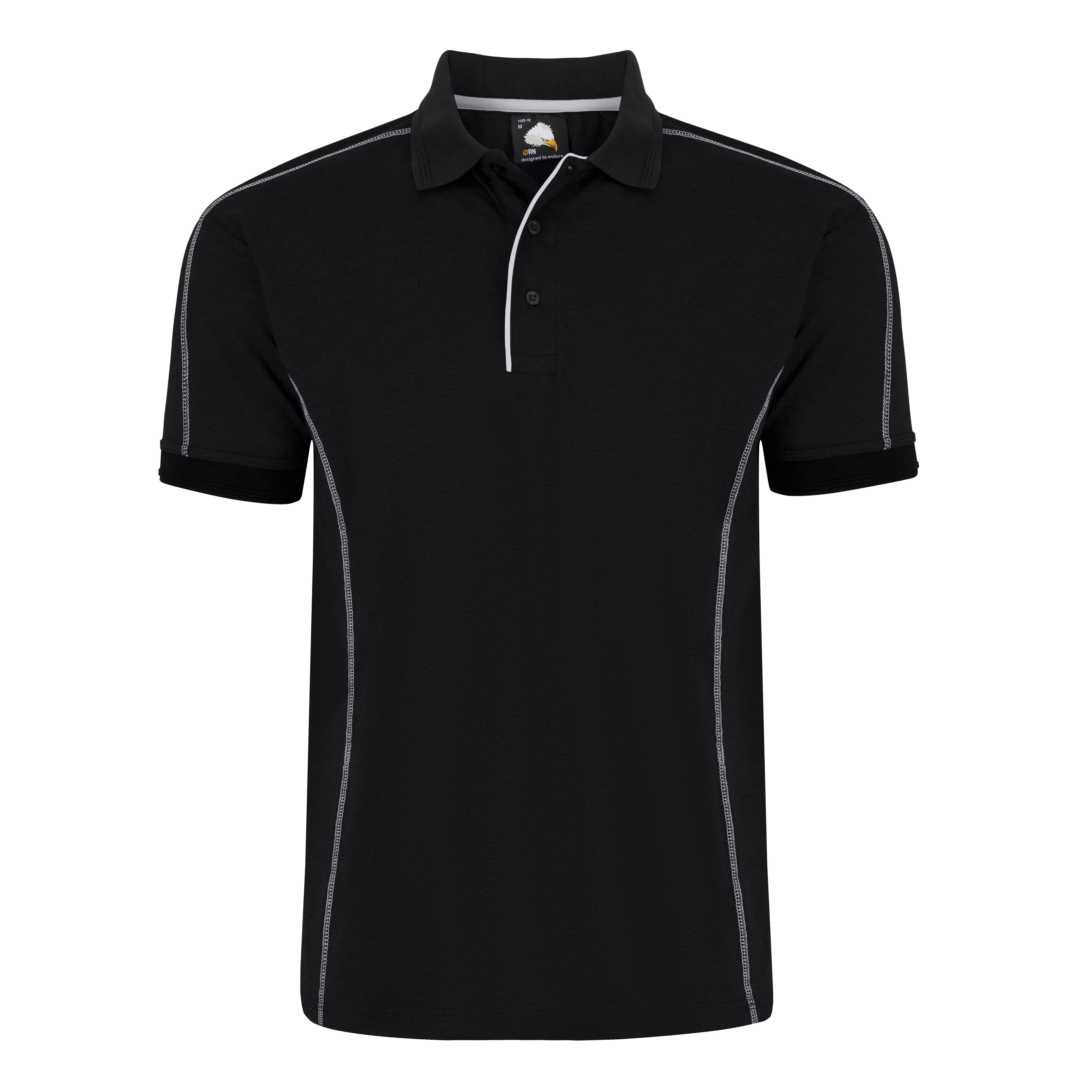 Crane Poloshirt Black Front