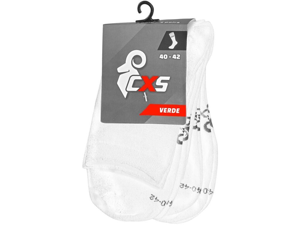 Socks CXS VERDE: Classic smooth socks designed for leisure and professional activities, elastic rubber hem.