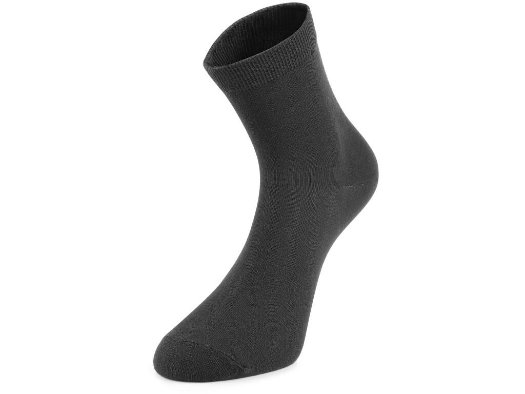 Socks CXS VERDE: Classic smooth socks designed for leisure and professional activities, elastic rubber hem.