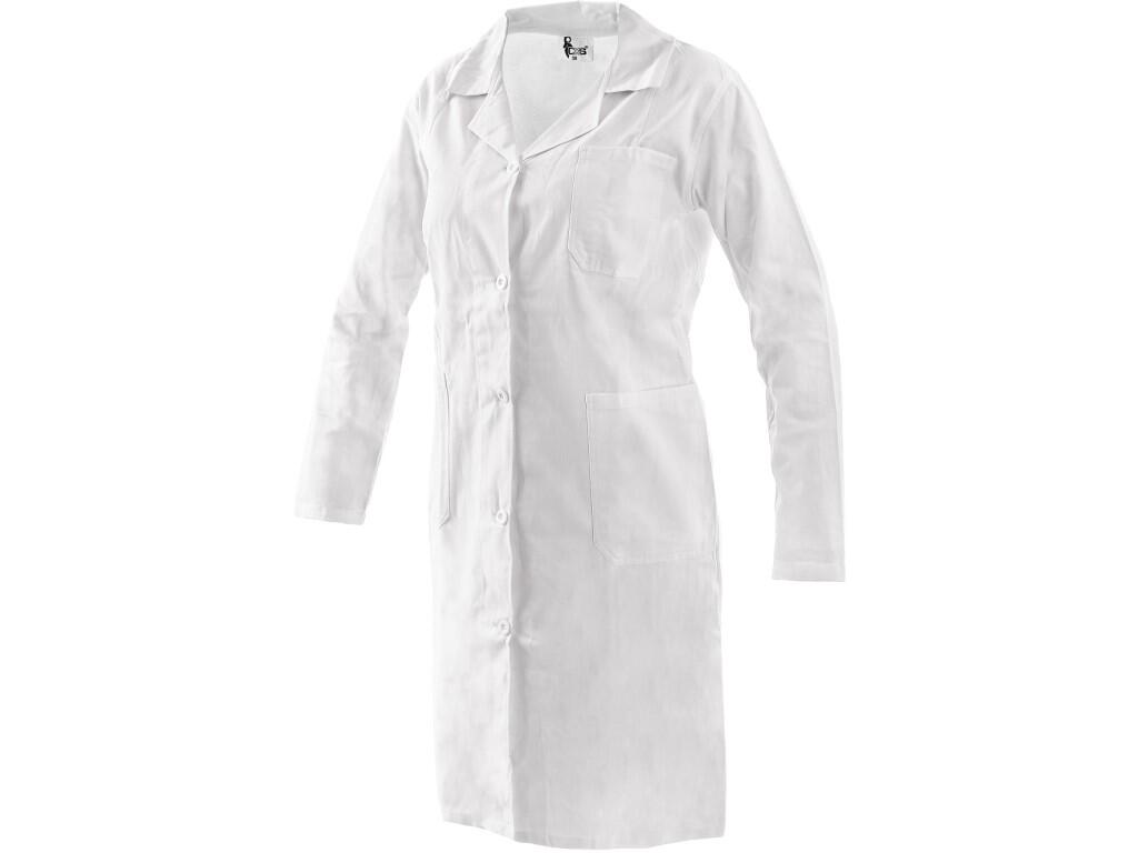 Coat EVA: Ladies’ lab coat with long sleeve, 3 front pockets, back belt with button for fastening. Recommended application: private surgeries, clinics and large medical facilities…