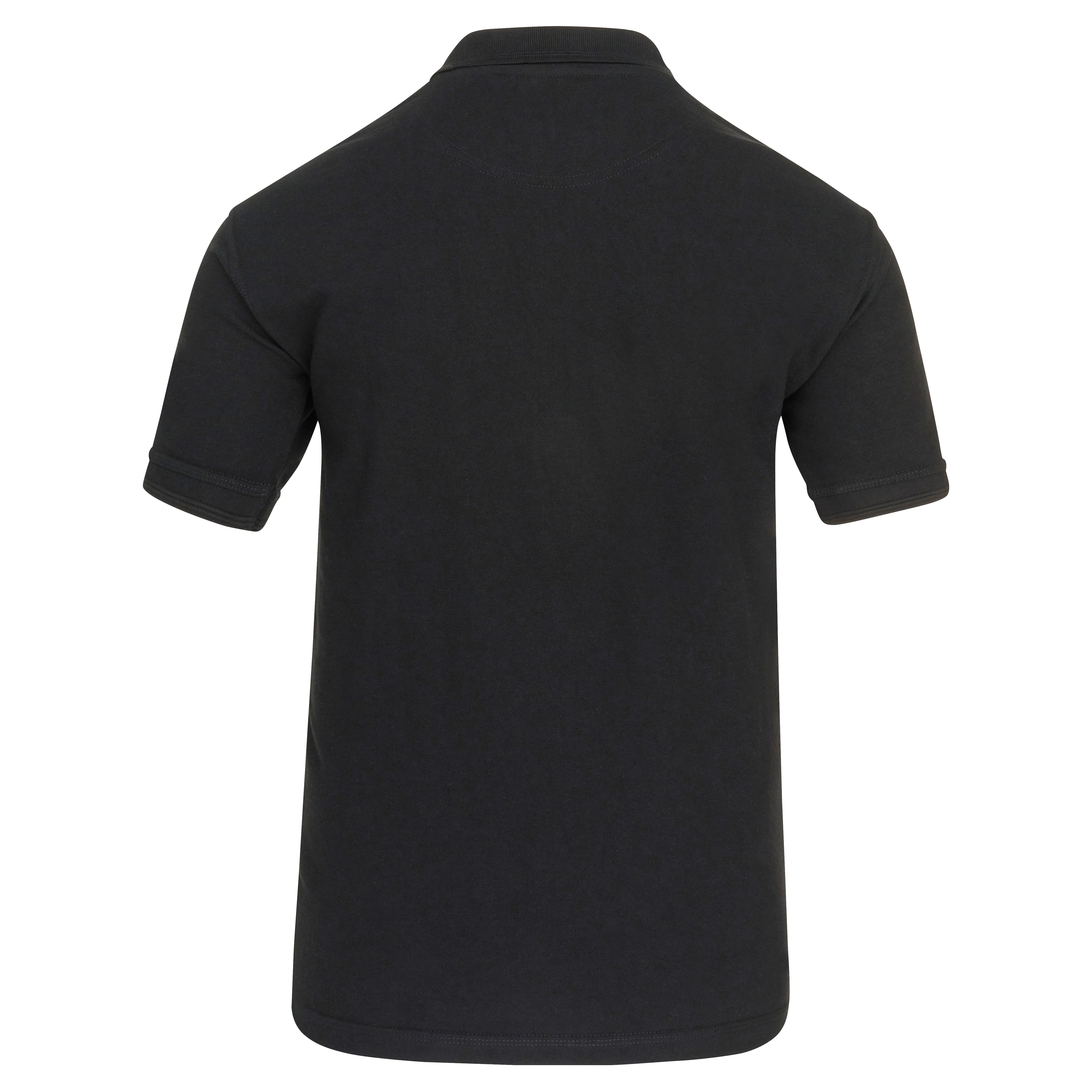 Egret Slim Fit Poloshirt Black Back