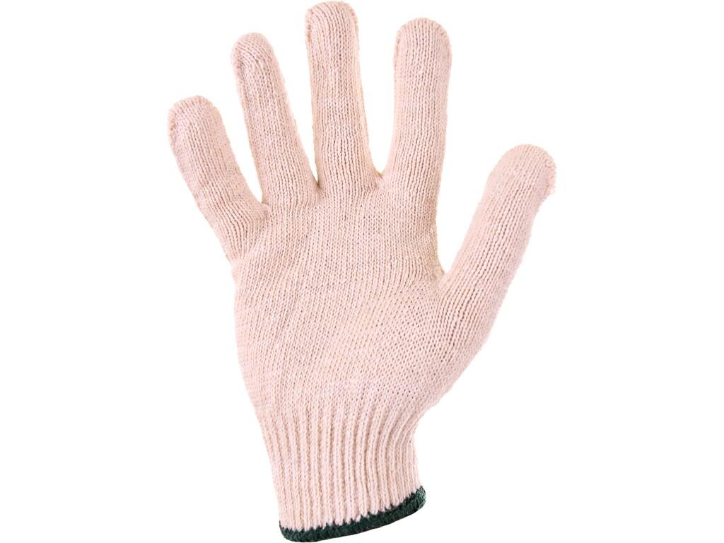 Gloves CXS FLASH: Textile gloves made of blended knit, elastic cuff. Recommended application: warehouse, handling with light or small items, hobby, automotive, light assembly.