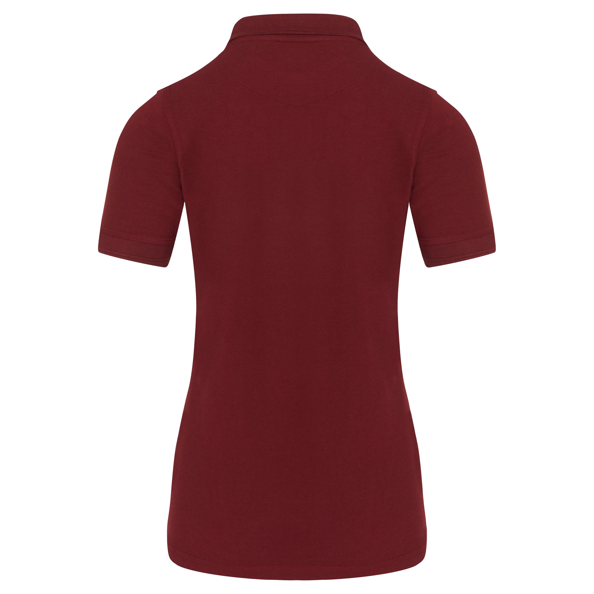 Ladies Eagle Poloshirt Burgundy Back