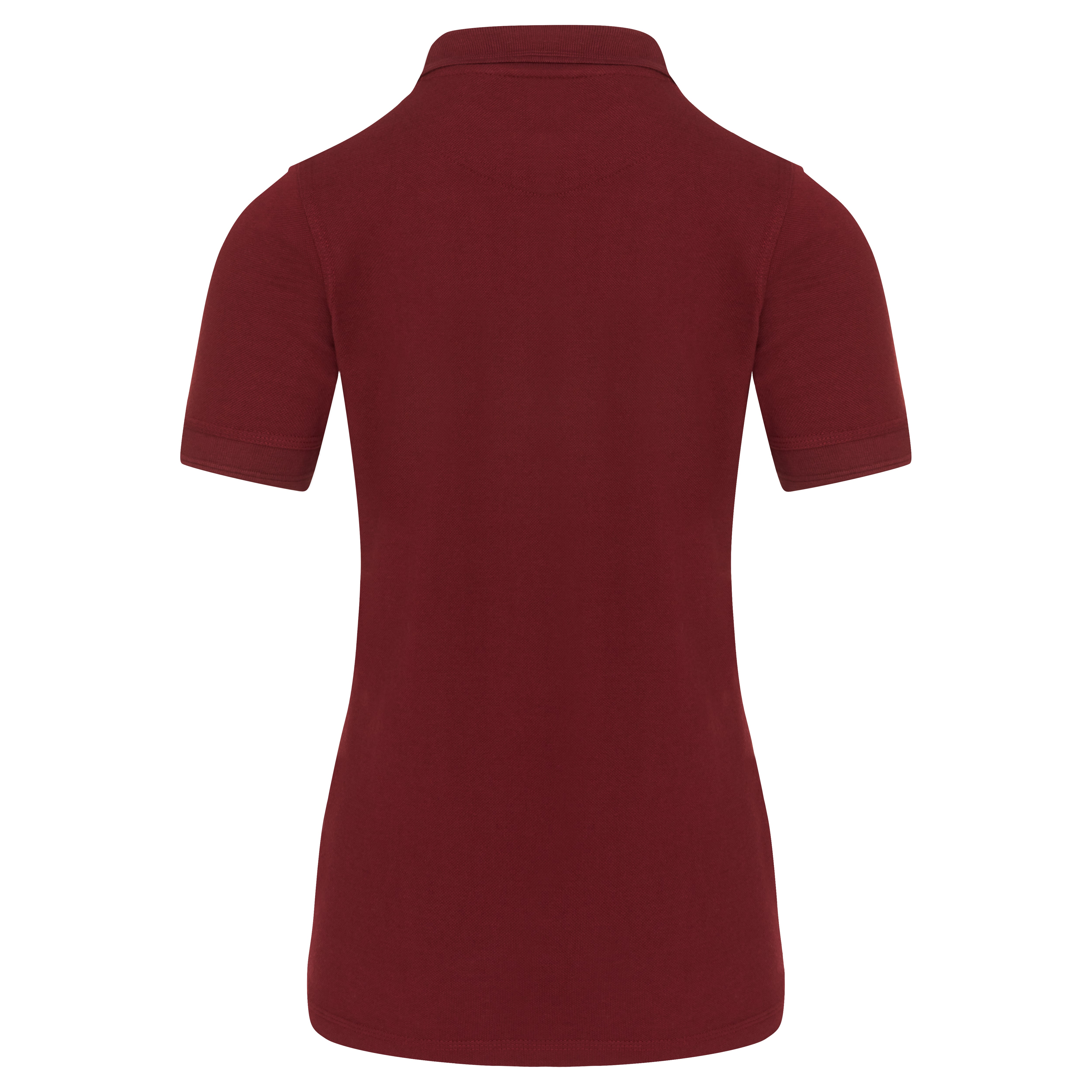 Ladies Eagle Poloshirt Burgundy Back