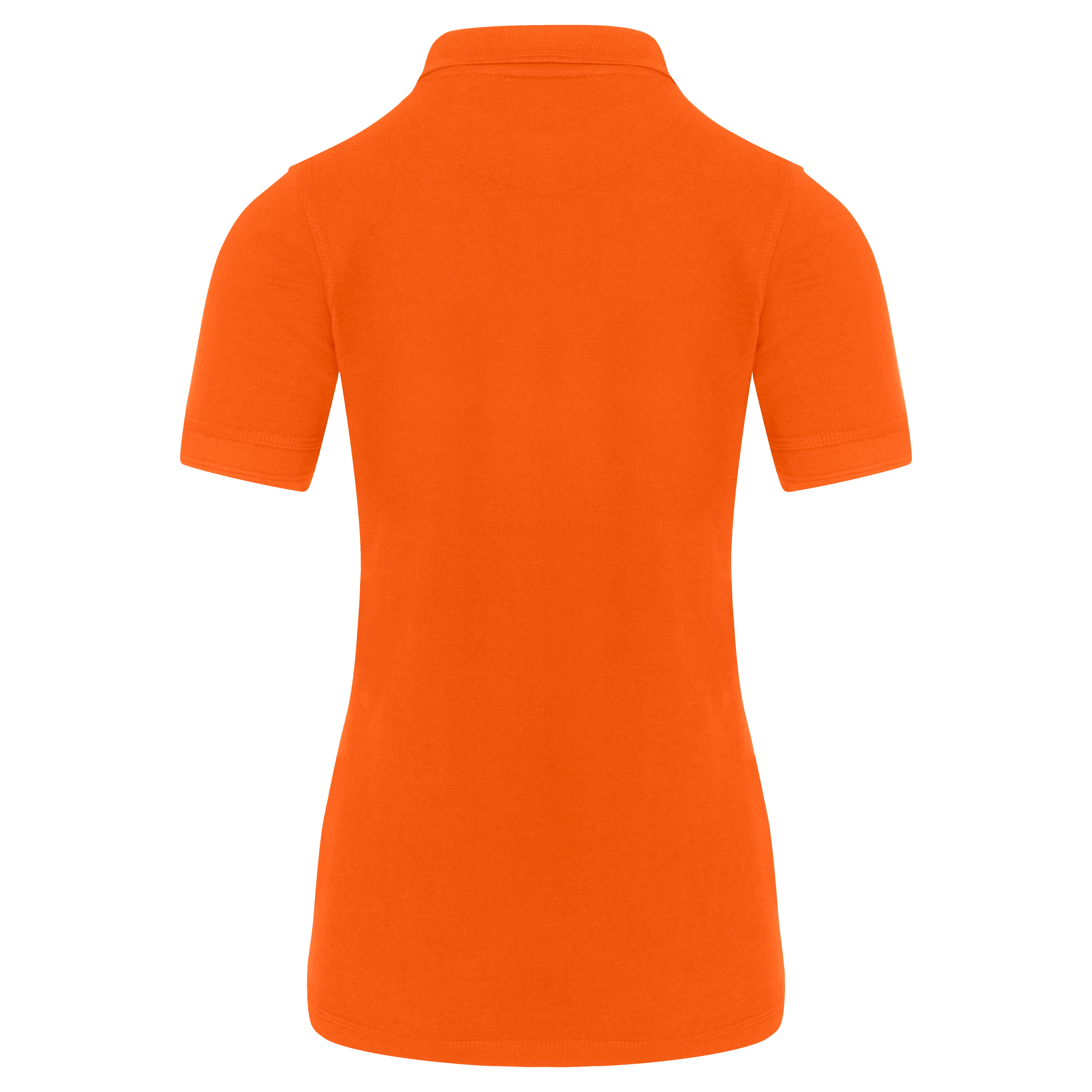 Ladies Eagle Poloshirt Orange Back