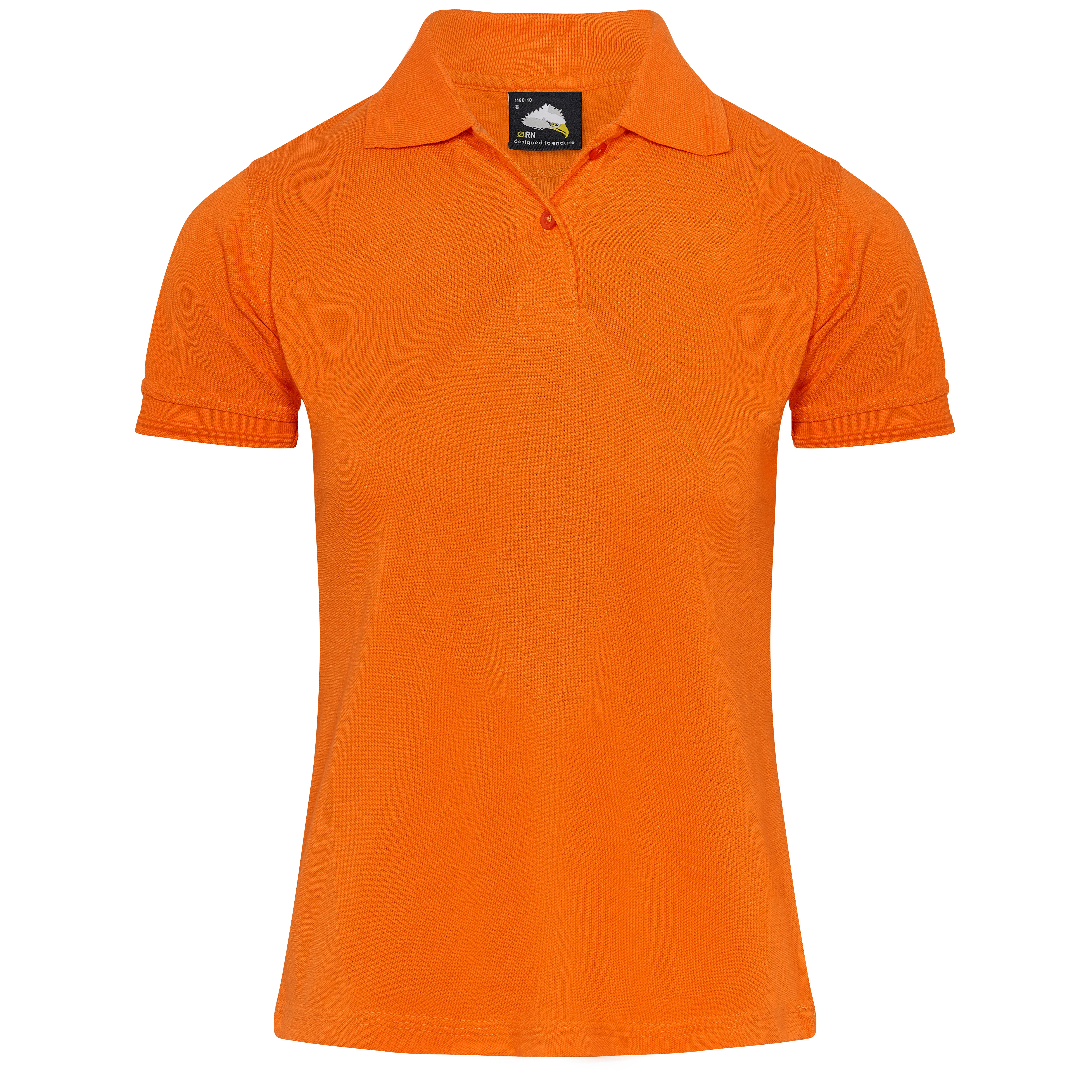 Ladies Eagle Poloshirt Orange Front