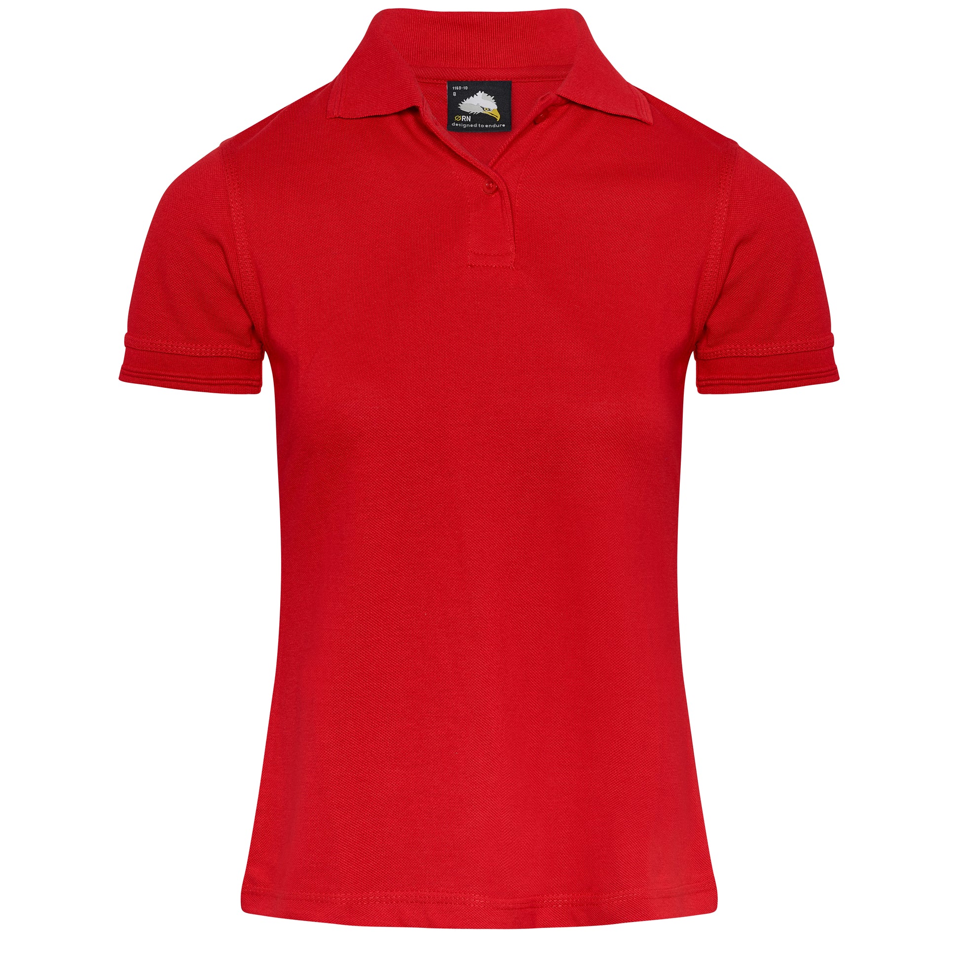 Ladies Eagle Poloshirt Red Front