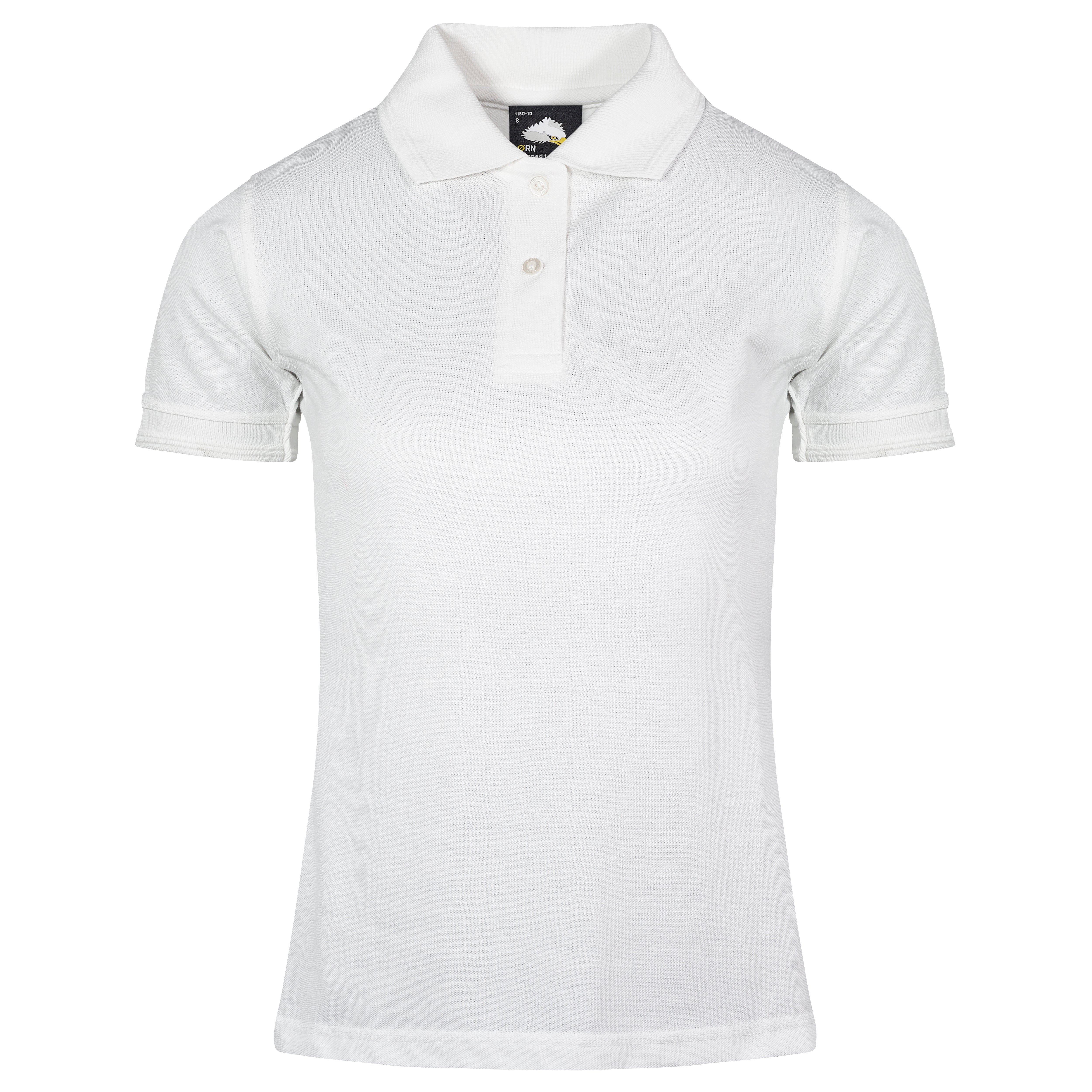 Ladies Eagle Poloshirt White Front