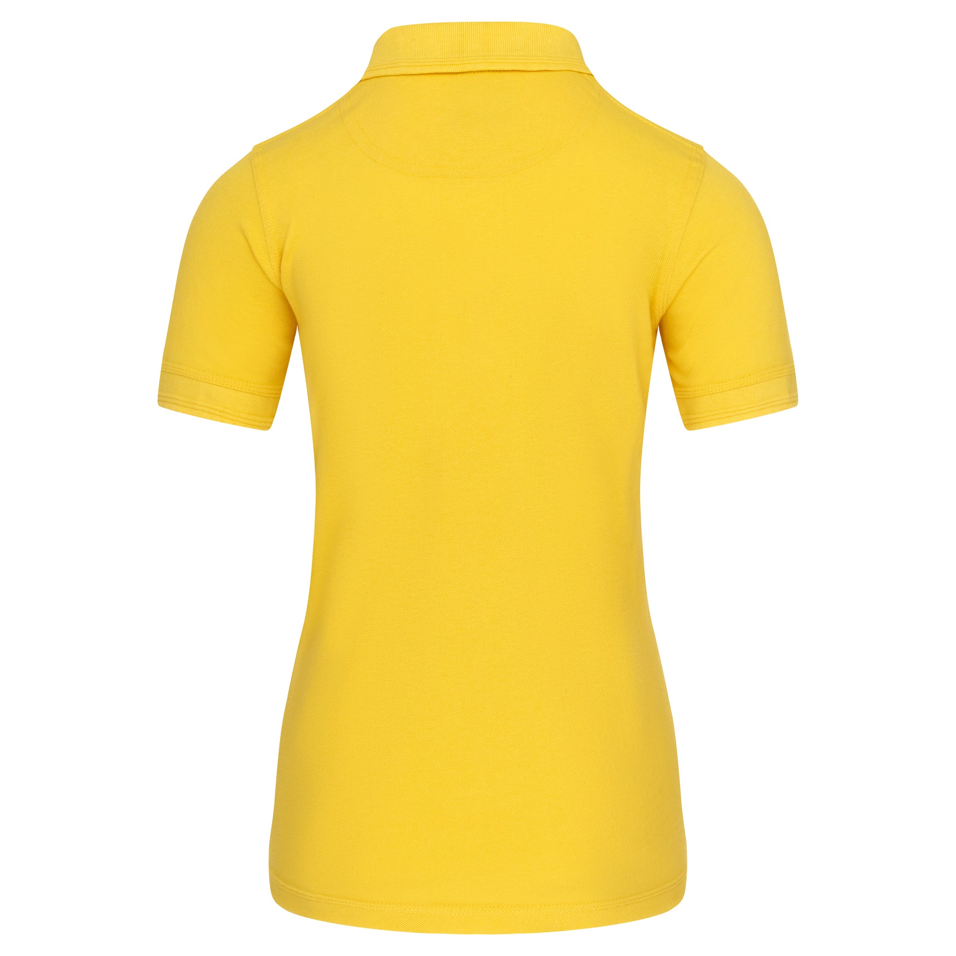 Ladies Eagle Poloshirt Yellow Back