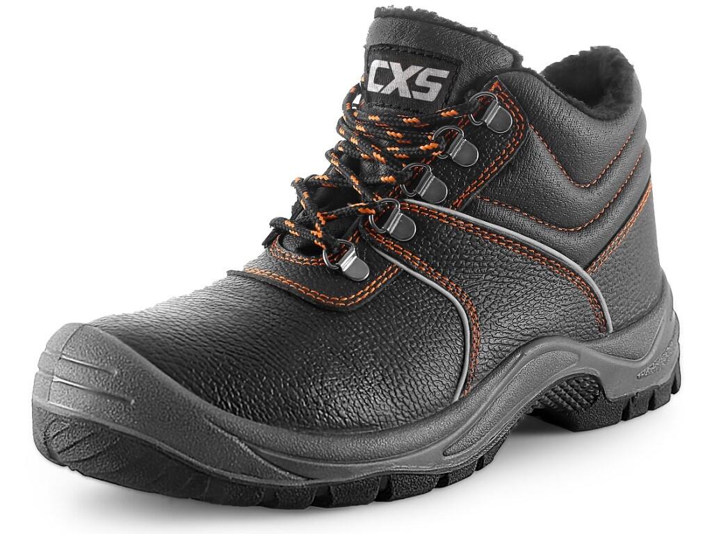 Ankle footwear STONE APATIT WINTER 02: Ankle footwear, winter, leather without steel toe cap, reflective accessories. Material: 1,6 - 1,8 mm cow hydrophobic split embossed leather…