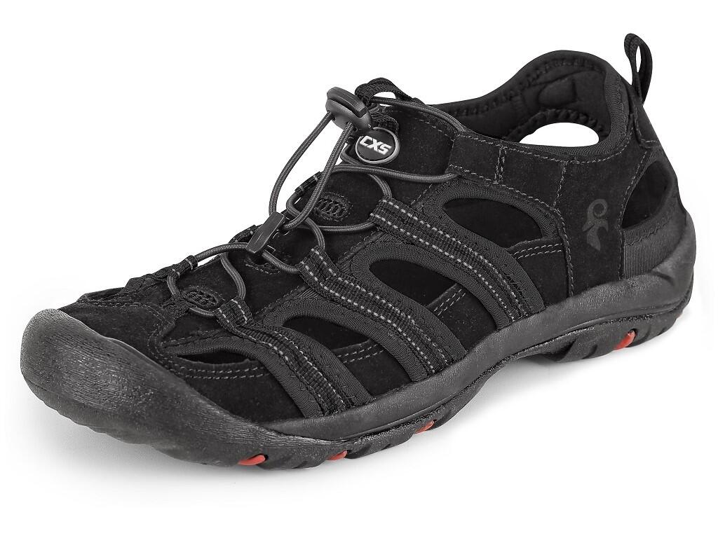 Sandals CXS SAHARA: Leisure sandal with side vents for better breathability, stretch tightening strap, reflective accessories. Material: cow suede leather upper with textile acces…