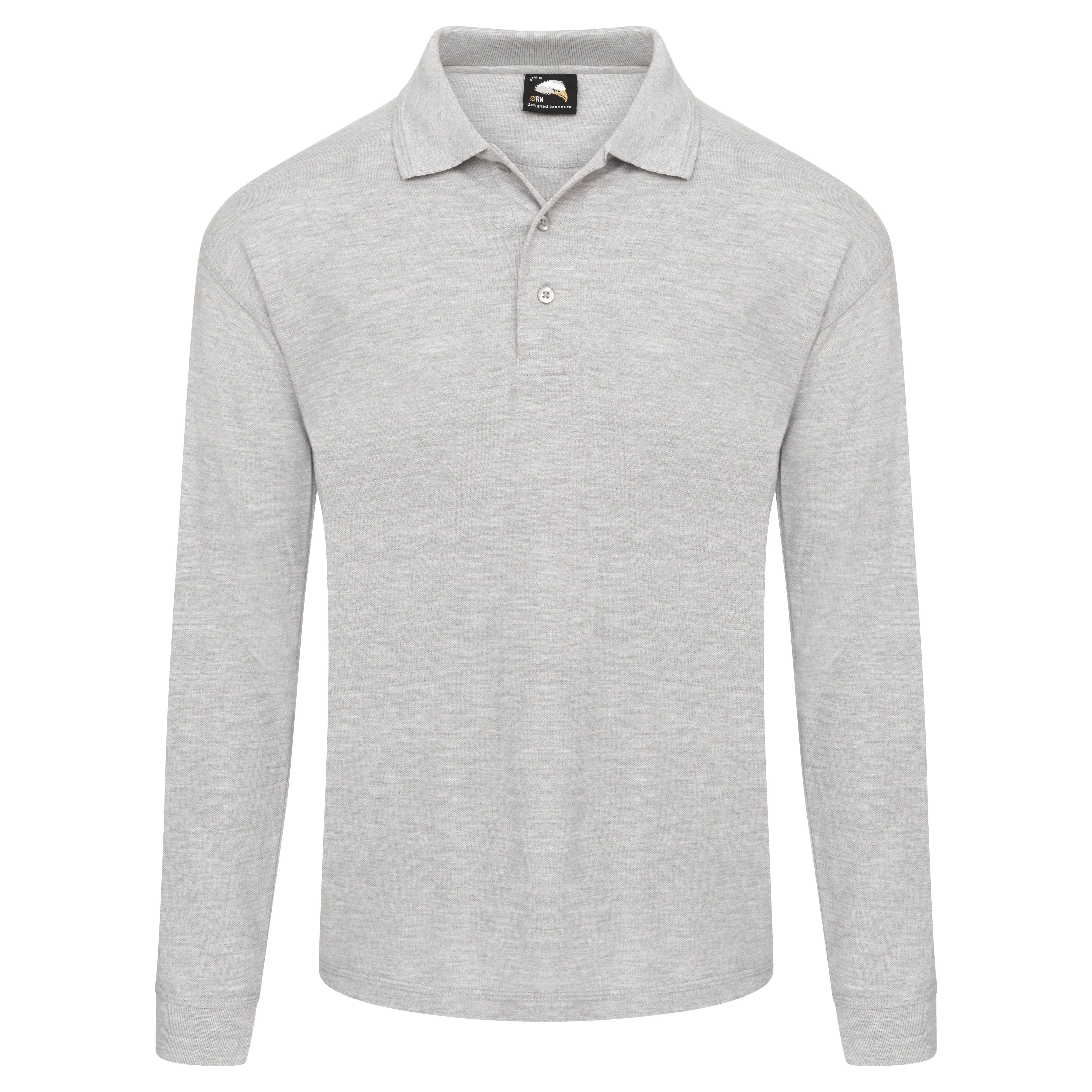 Weaver Long Sleeved Poloshirt Ash Front