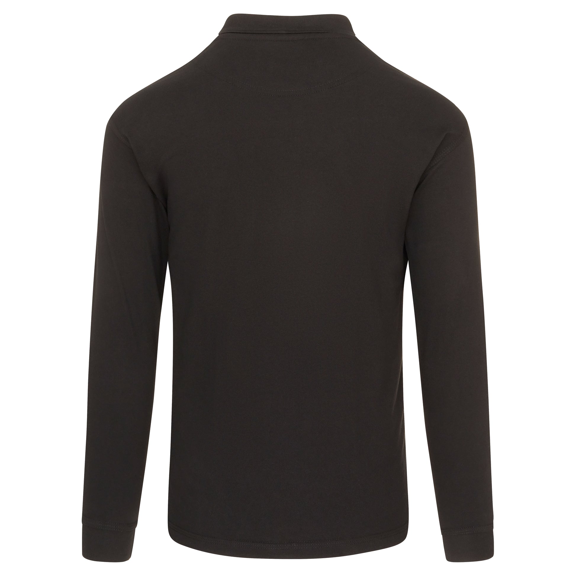 Weaver Long Sleeved Poloshirt Black Back