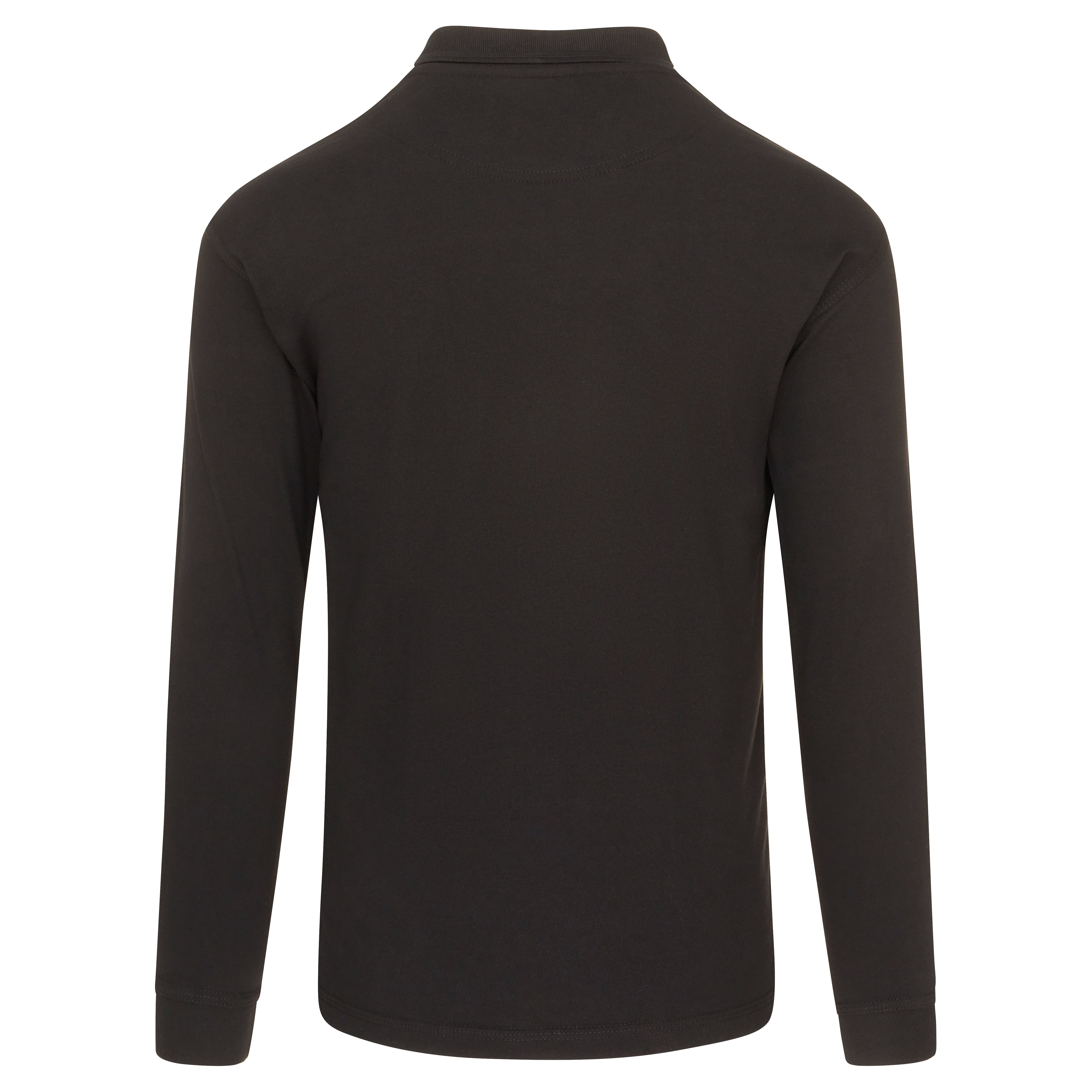 Weaver Long Sleeved Poloshirt Black Back