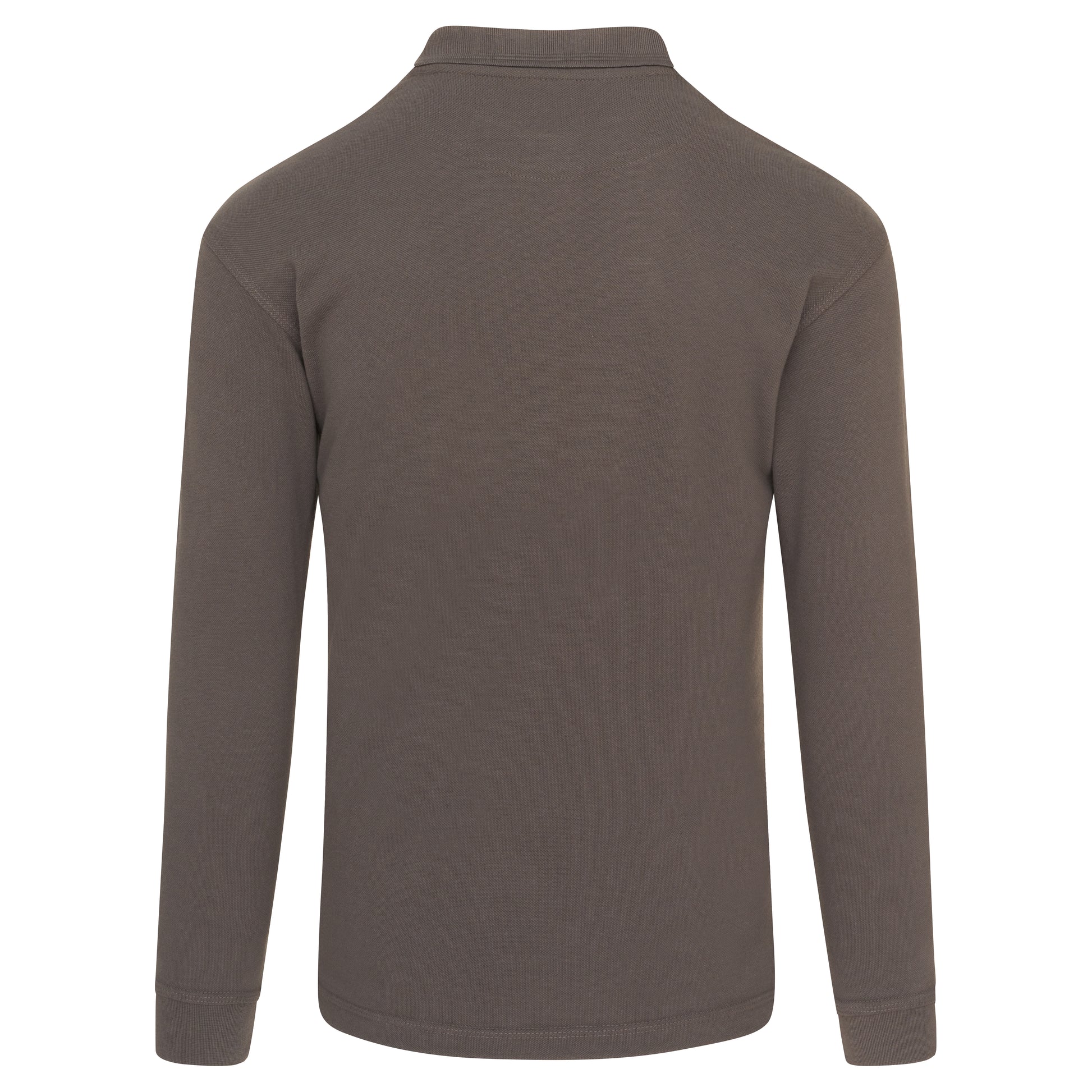 Weaver Long Sleeved Poloshirt Graphite Back