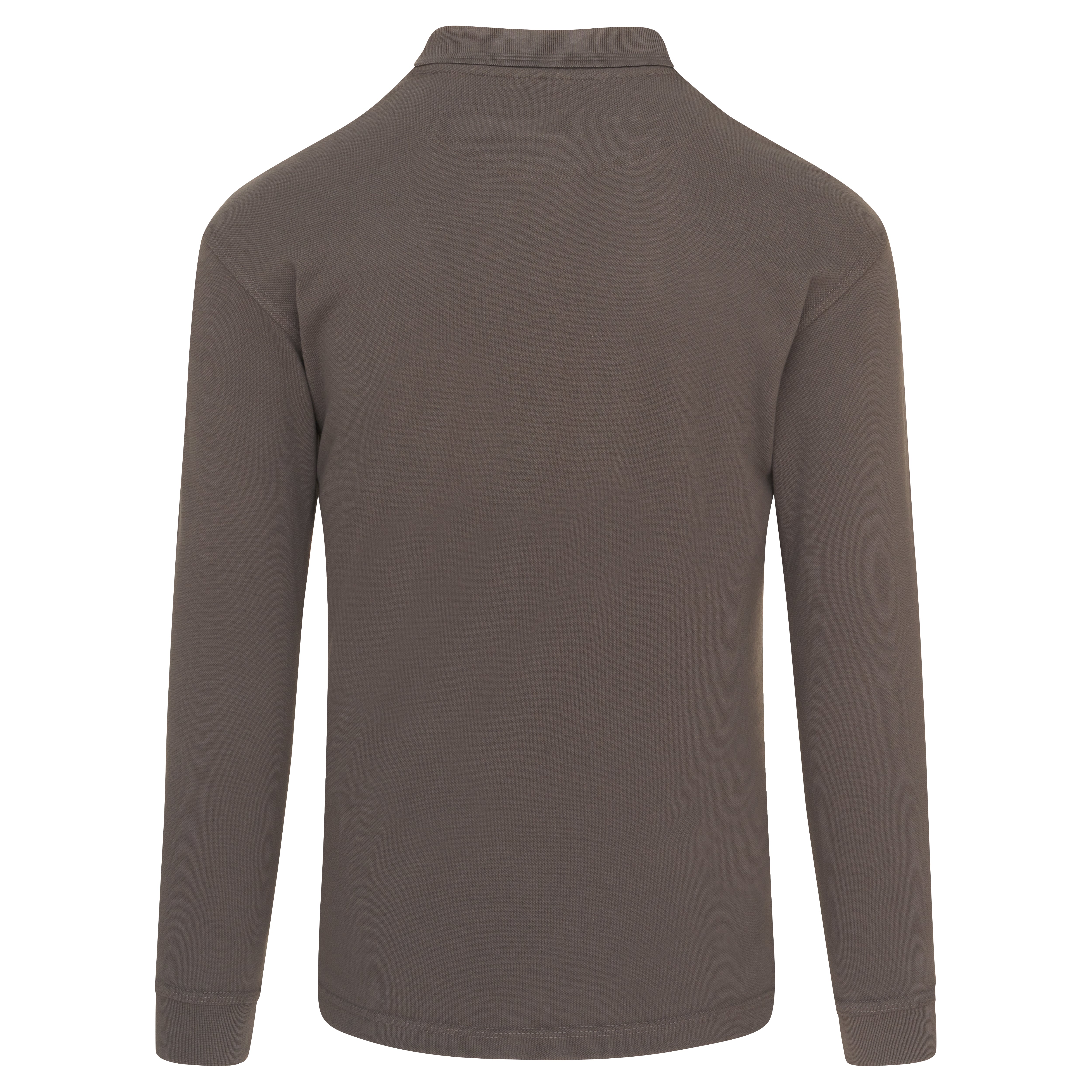 Weaver Long Sleeved Poloshirt Graphite Back
