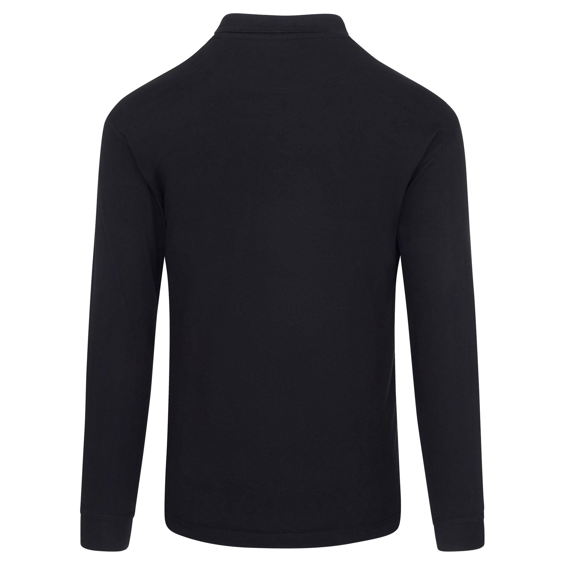Weaver Long Sleeved Poloshirt Navy Back