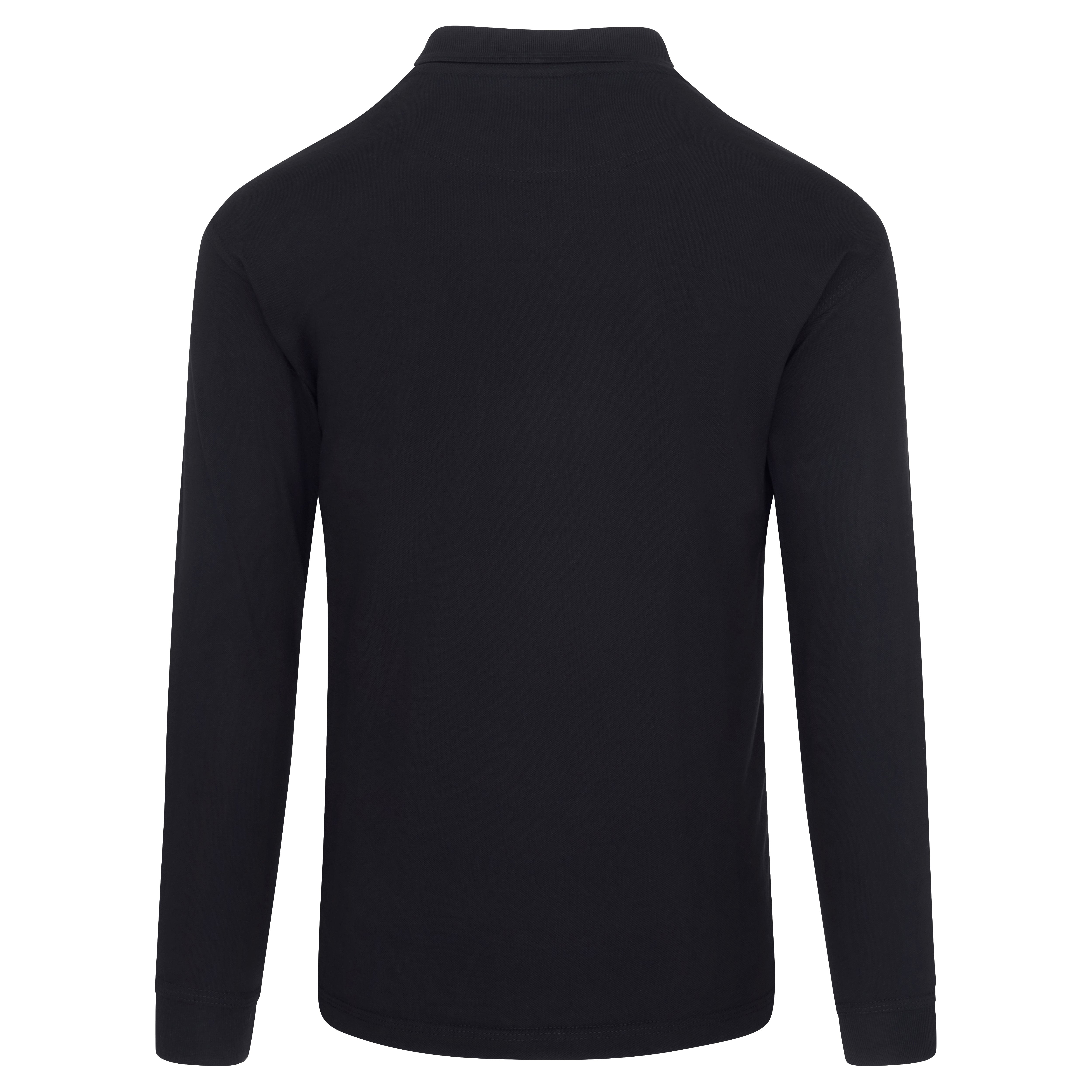 Weaver Long Sleeved Poloshirt Navy Back