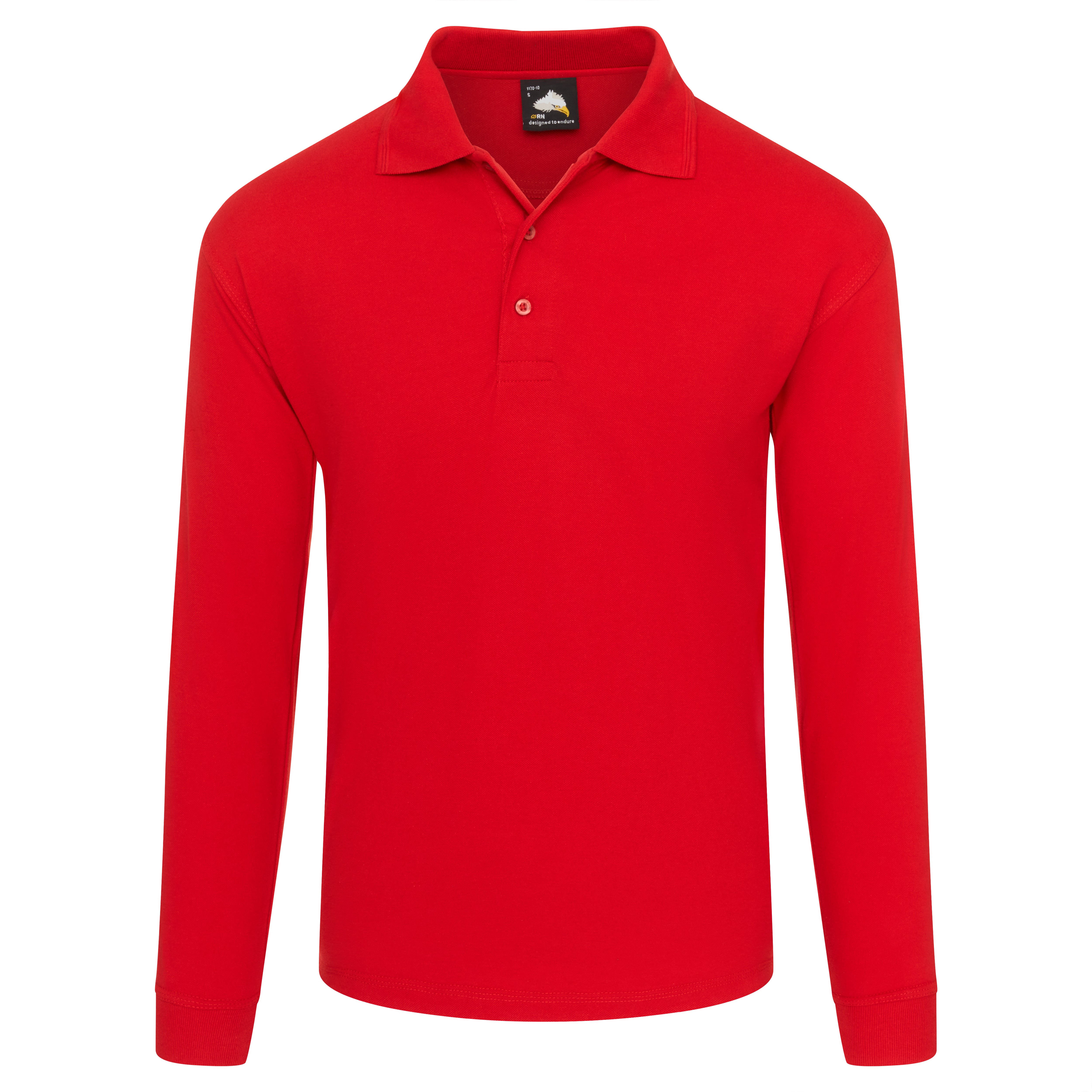 Weaver Long Sleeved Poloshirt Red Front
