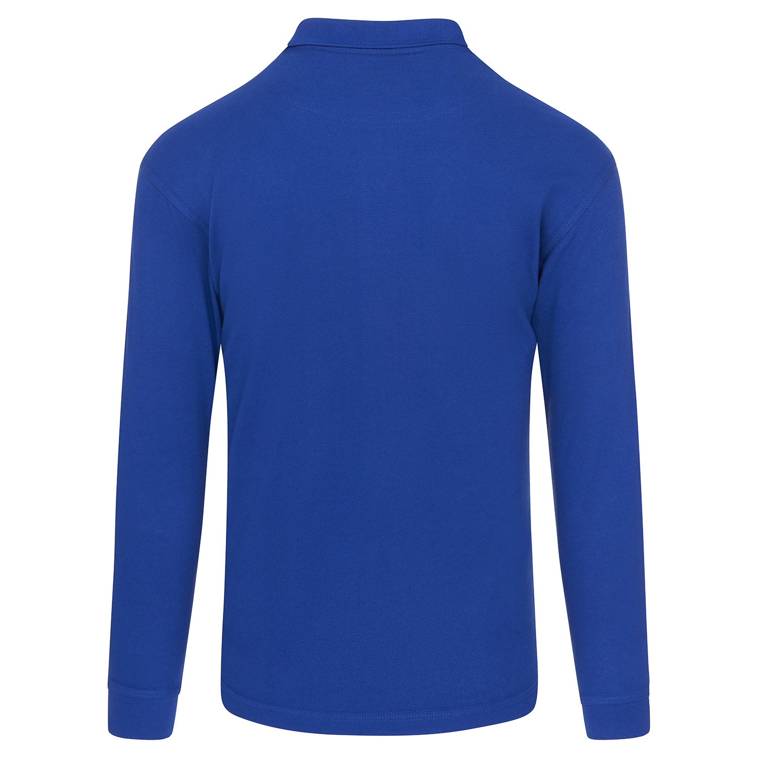 Weaver Long Sleeved Poloshirt Royal Back