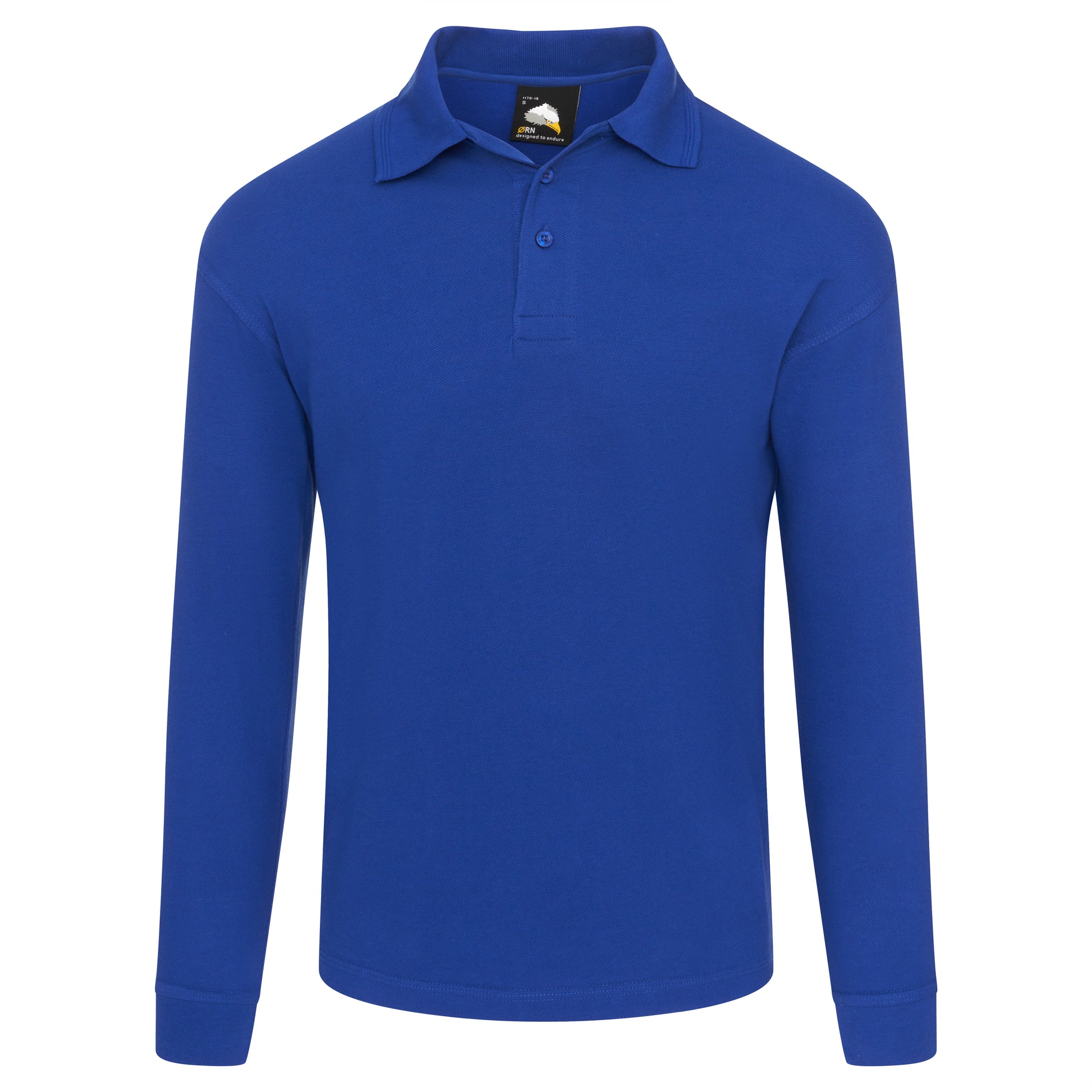 Weaver Long Sleeved Poloshirt Royal Front