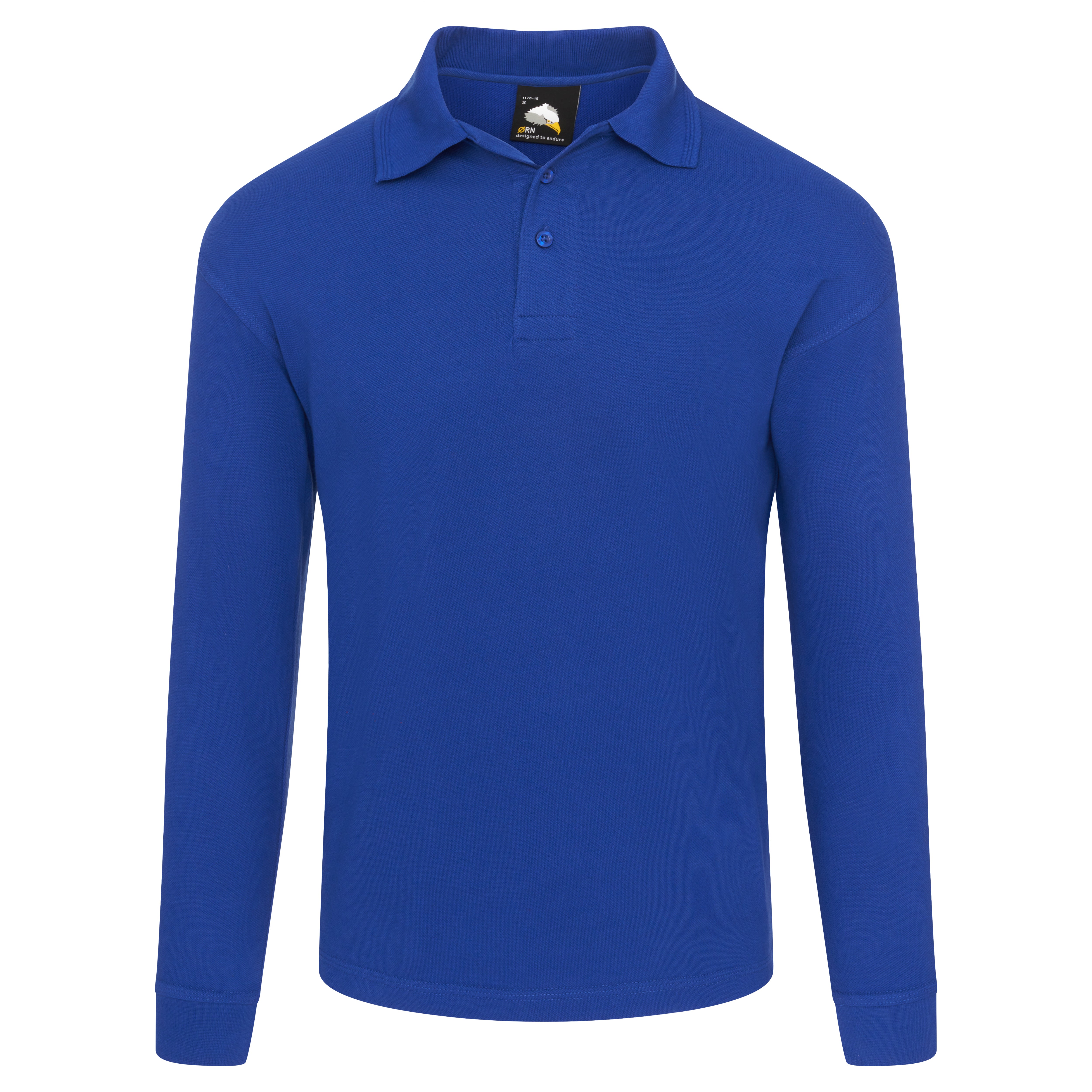 Weaver Long Sleeved Poloshirt Royal Front