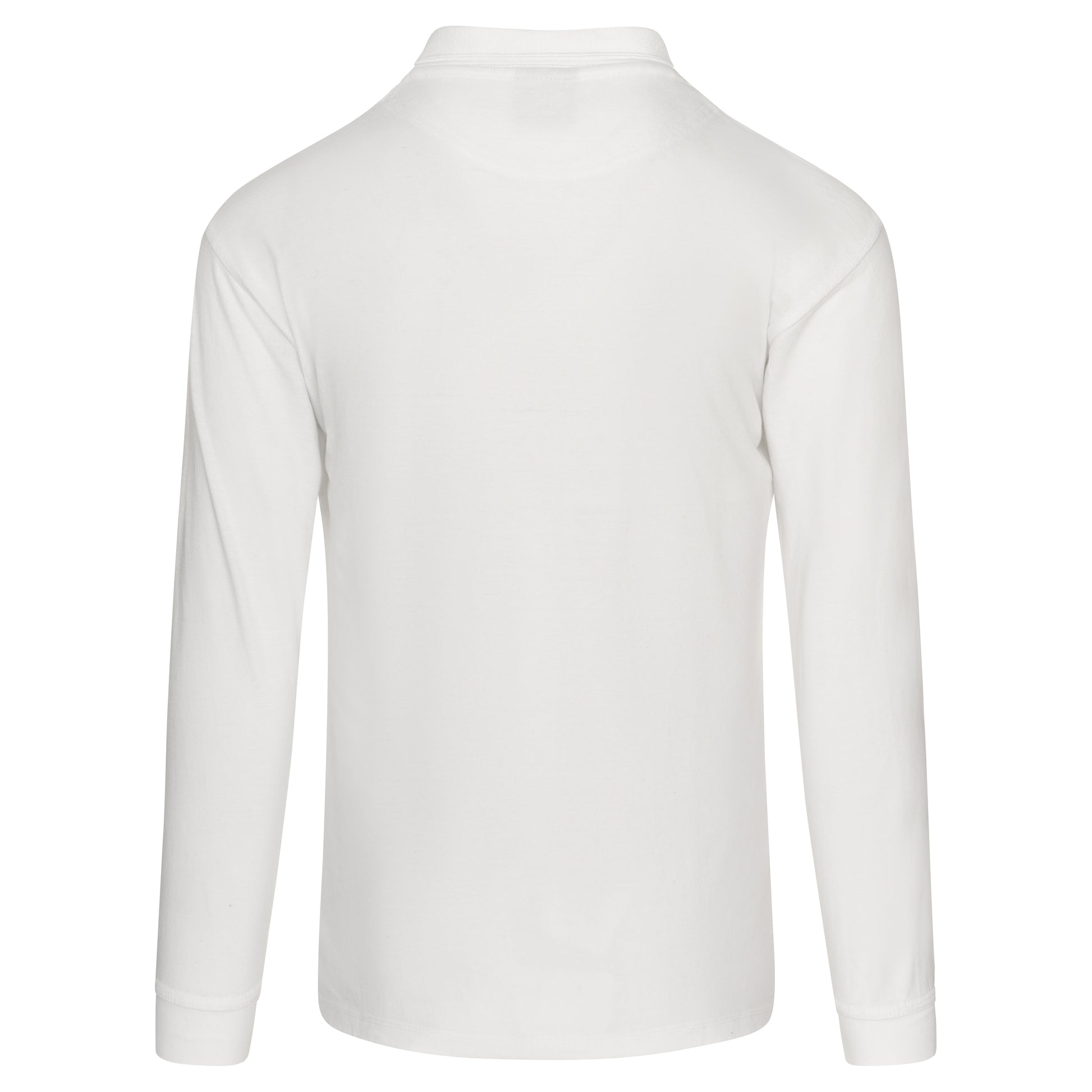 Weaver Long Sleeved Poloshirt White Back