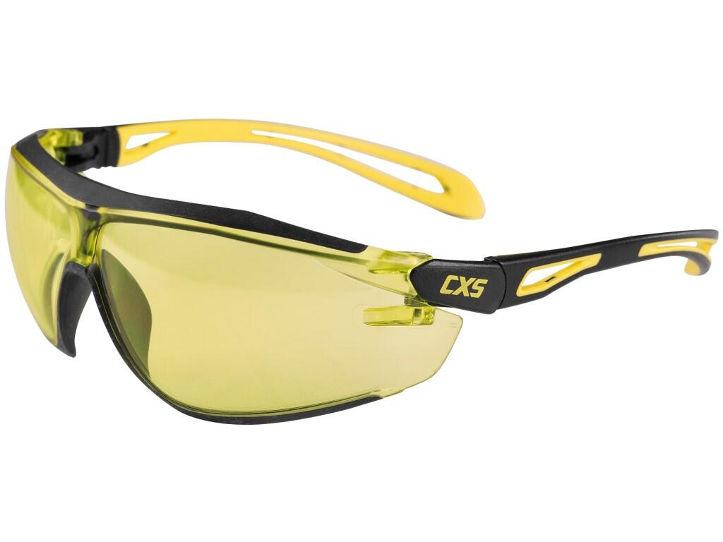 Spectacles CXS KANAK: Protective glasses with a polycarbonate lens available in several colour variants. Weighing just 25 grams, they provide reliable protection against ultraviol…