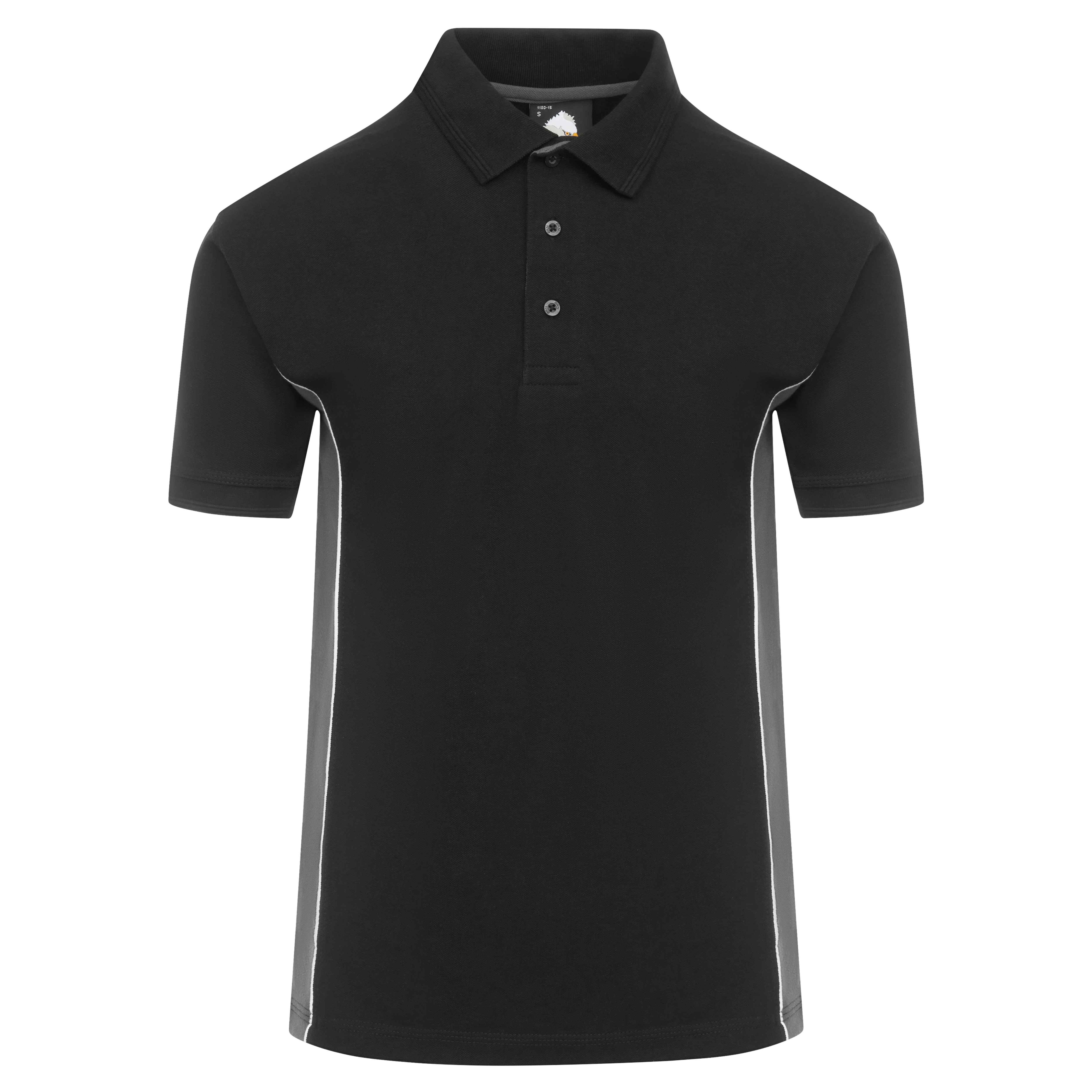 Silverswift Poloshirt Black - Graphite Front
