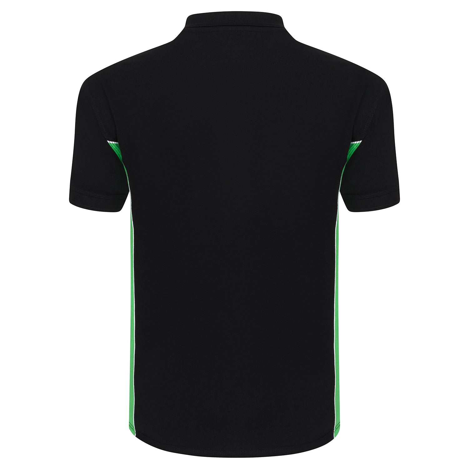 Silverswift Poloshirt Black - Lime Back