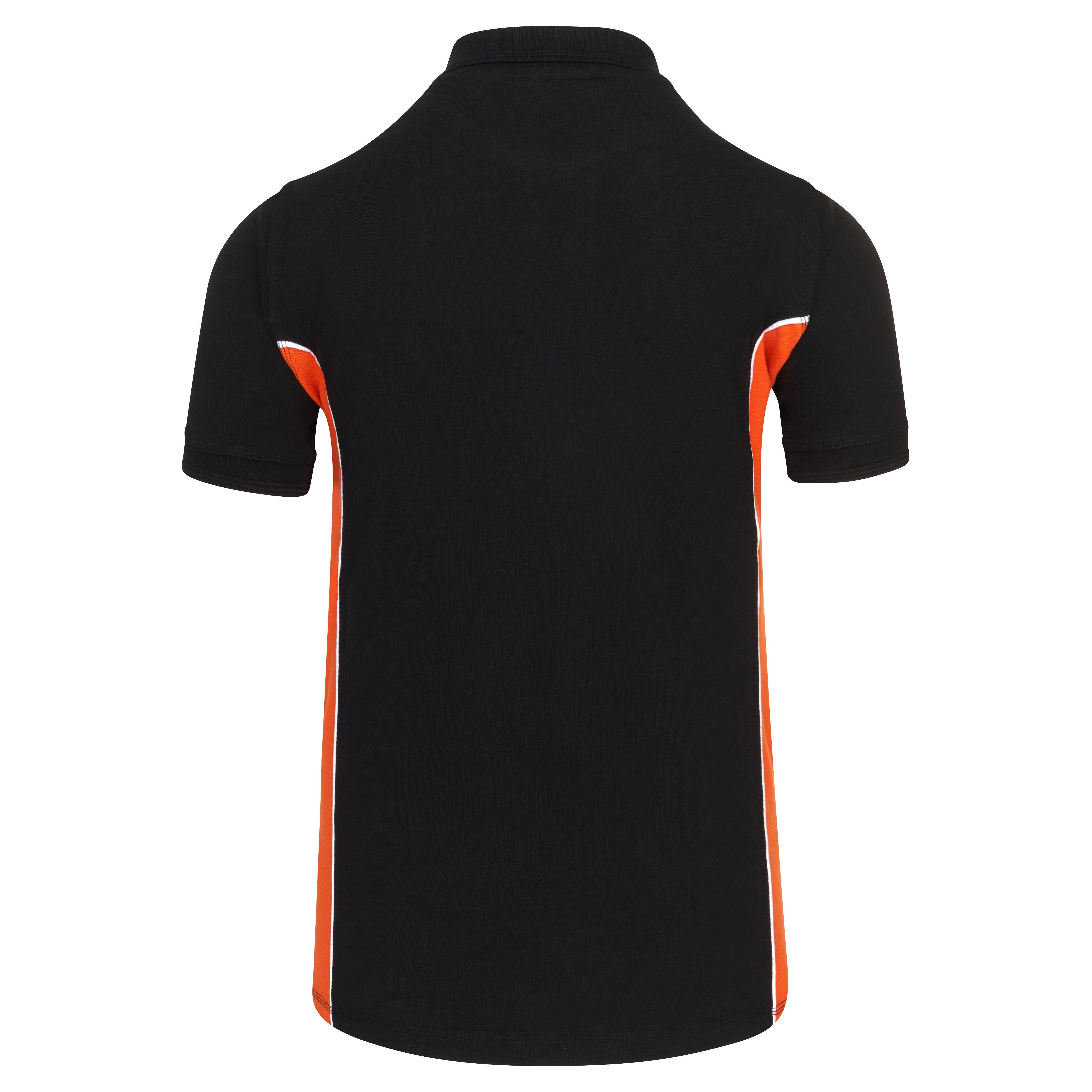 Silverswift Poloshirt Black - Orange Back