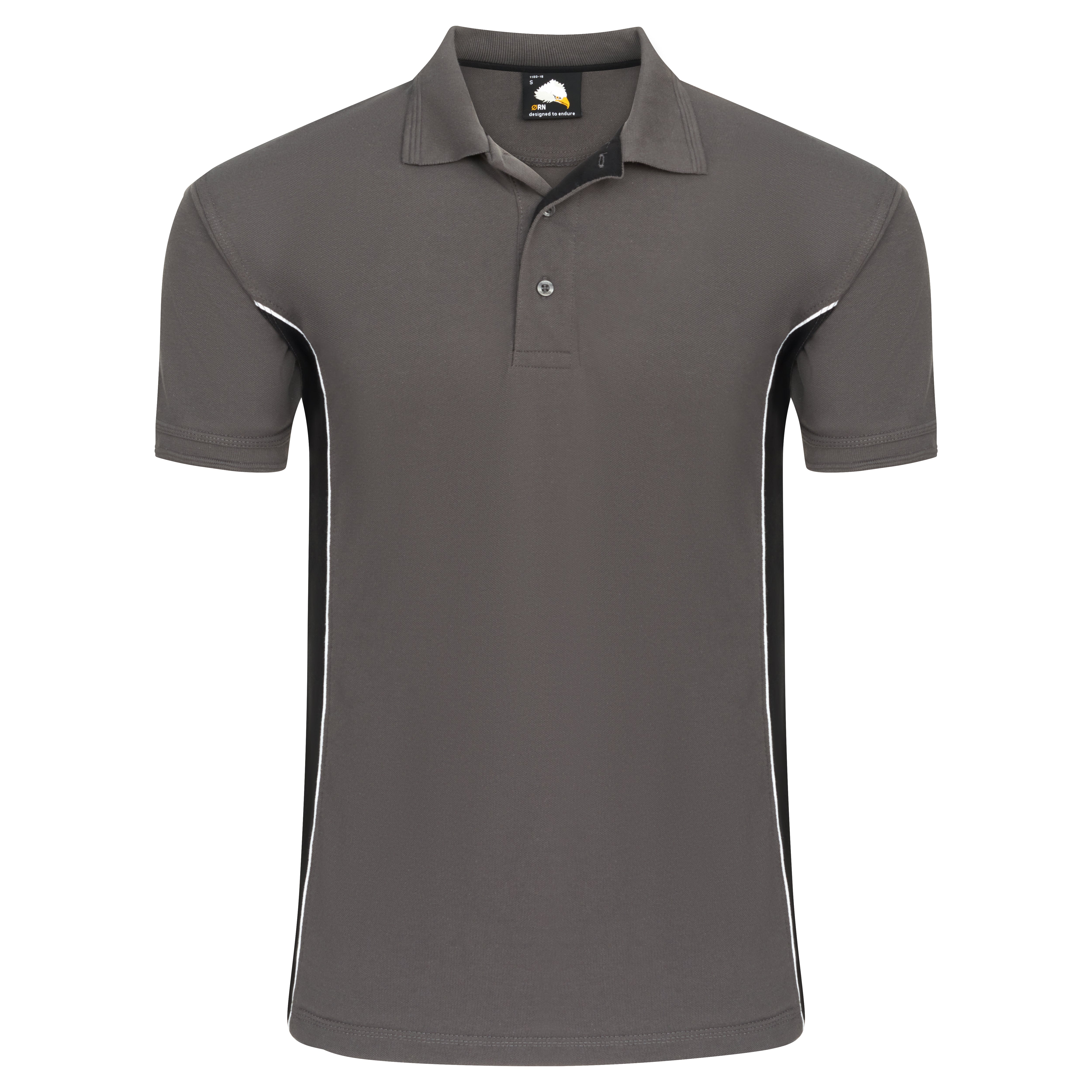 Silverswift Poloshirt Graphite - Black Front