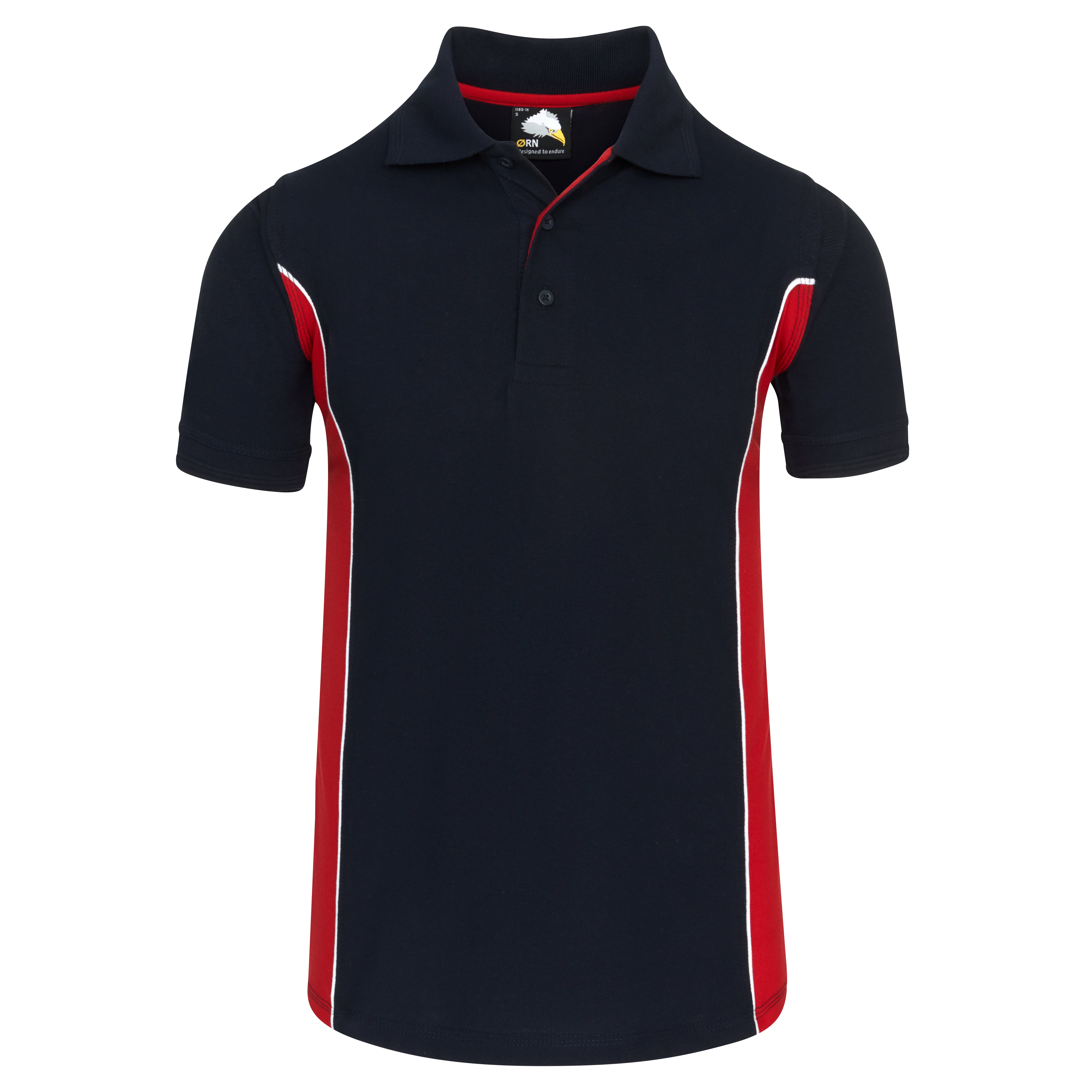 Silverswift Poloshirt Navy - Red Front