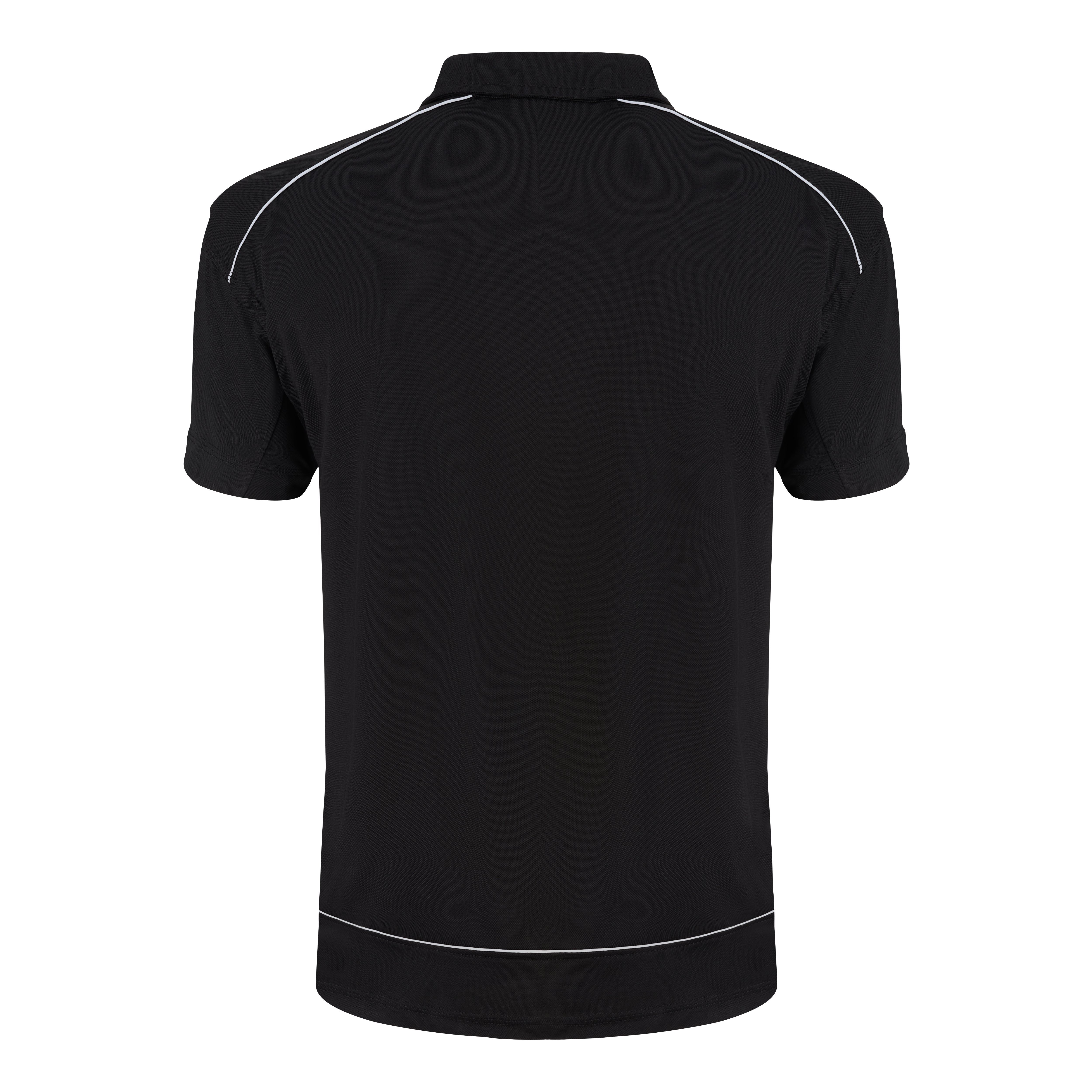Fireback Wicking Poloshirt Black - Black Back