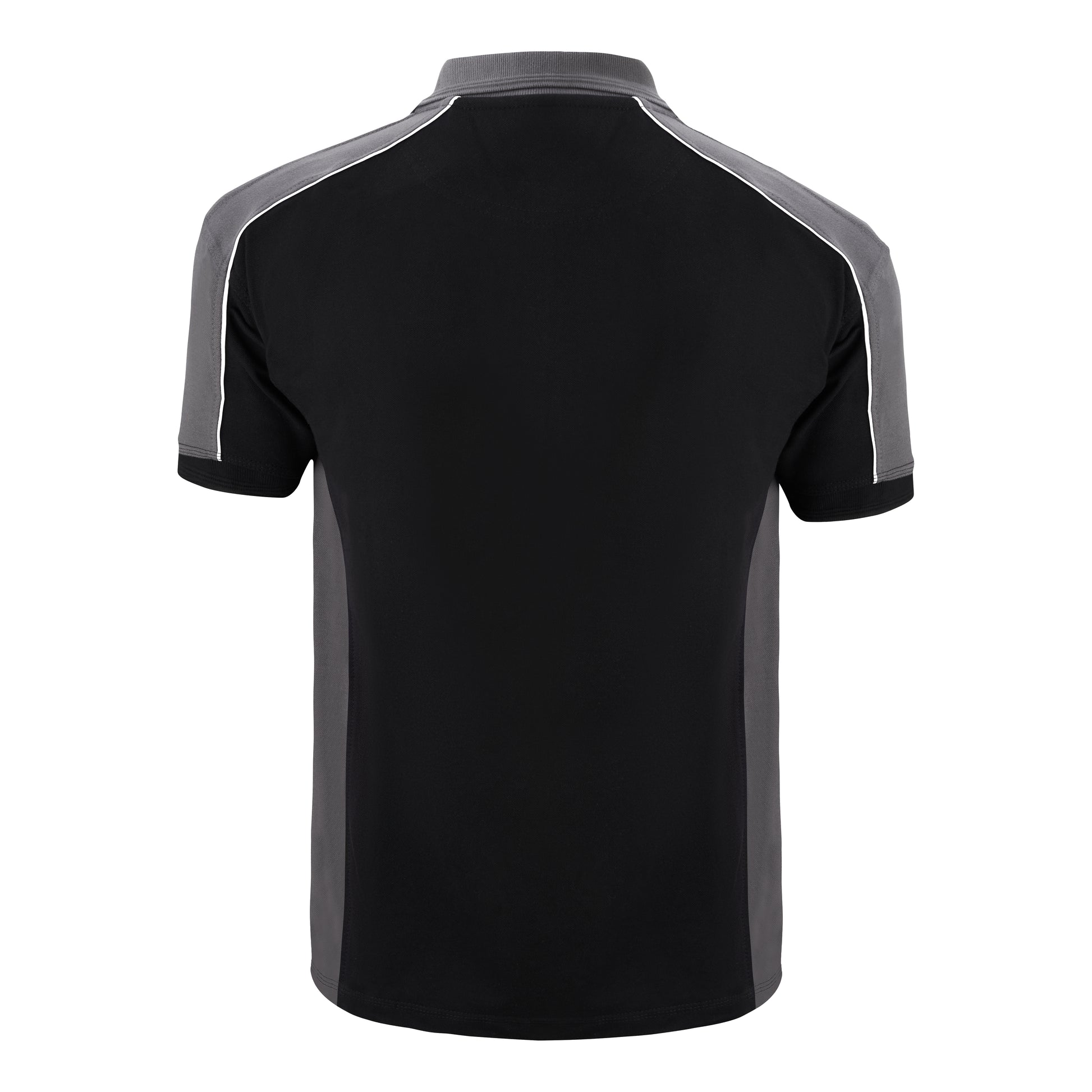 Avocet Poloshirt Black - Graphite Back