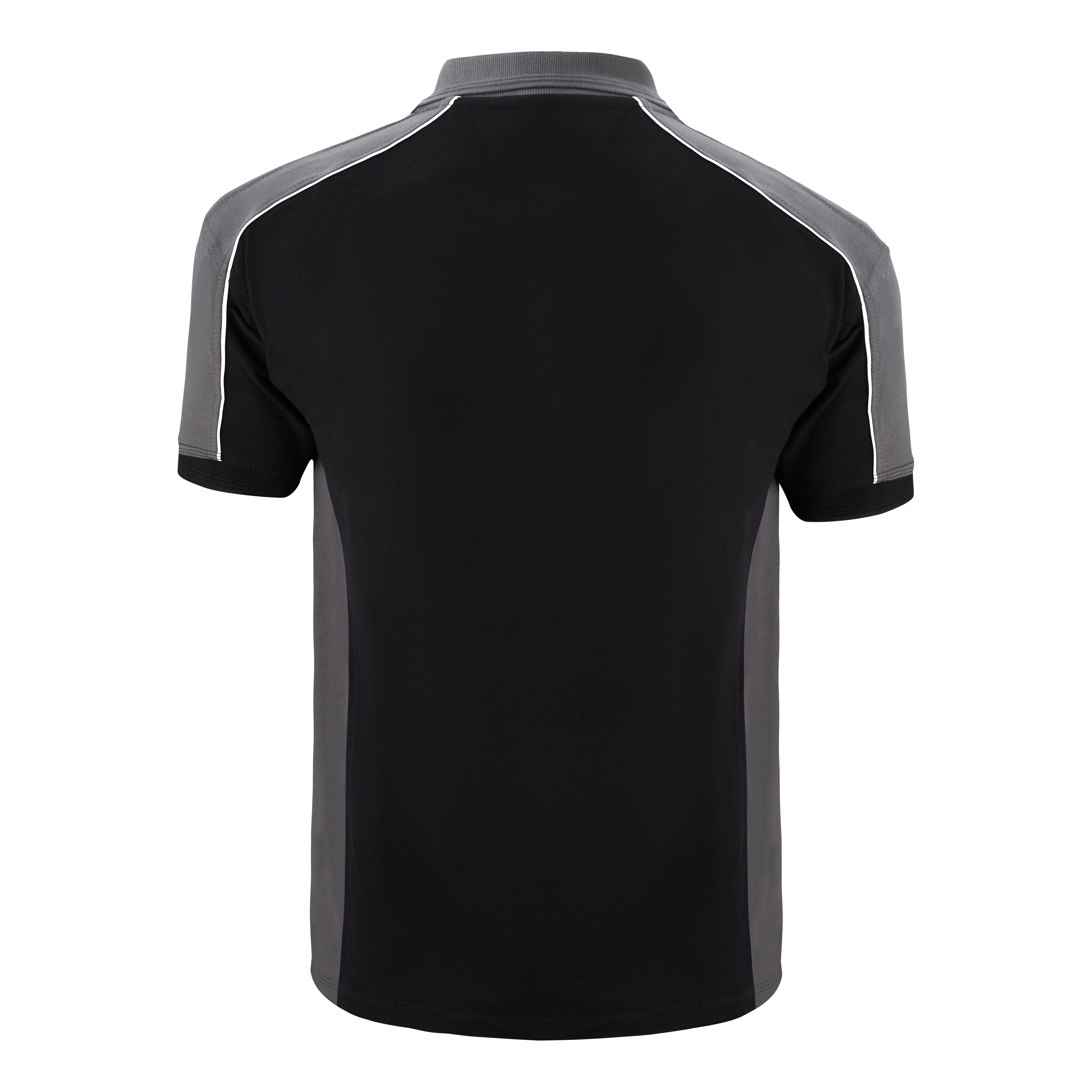 Avocet Poloshirt Black - Graphite Back